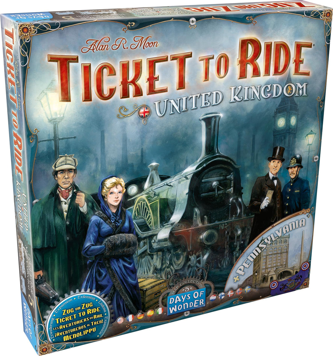 Tage des Wunders | Ticket to Ride Vereinigtes Königreich Brettspiel-ERWEITERUNG | Brettspiel für Erwachsene und Familie | Zugspiel | Ab 8 Jahren | Für 2 bis 5 Spieler | Durchschnittliche Spielzeit 30–60 Minuten