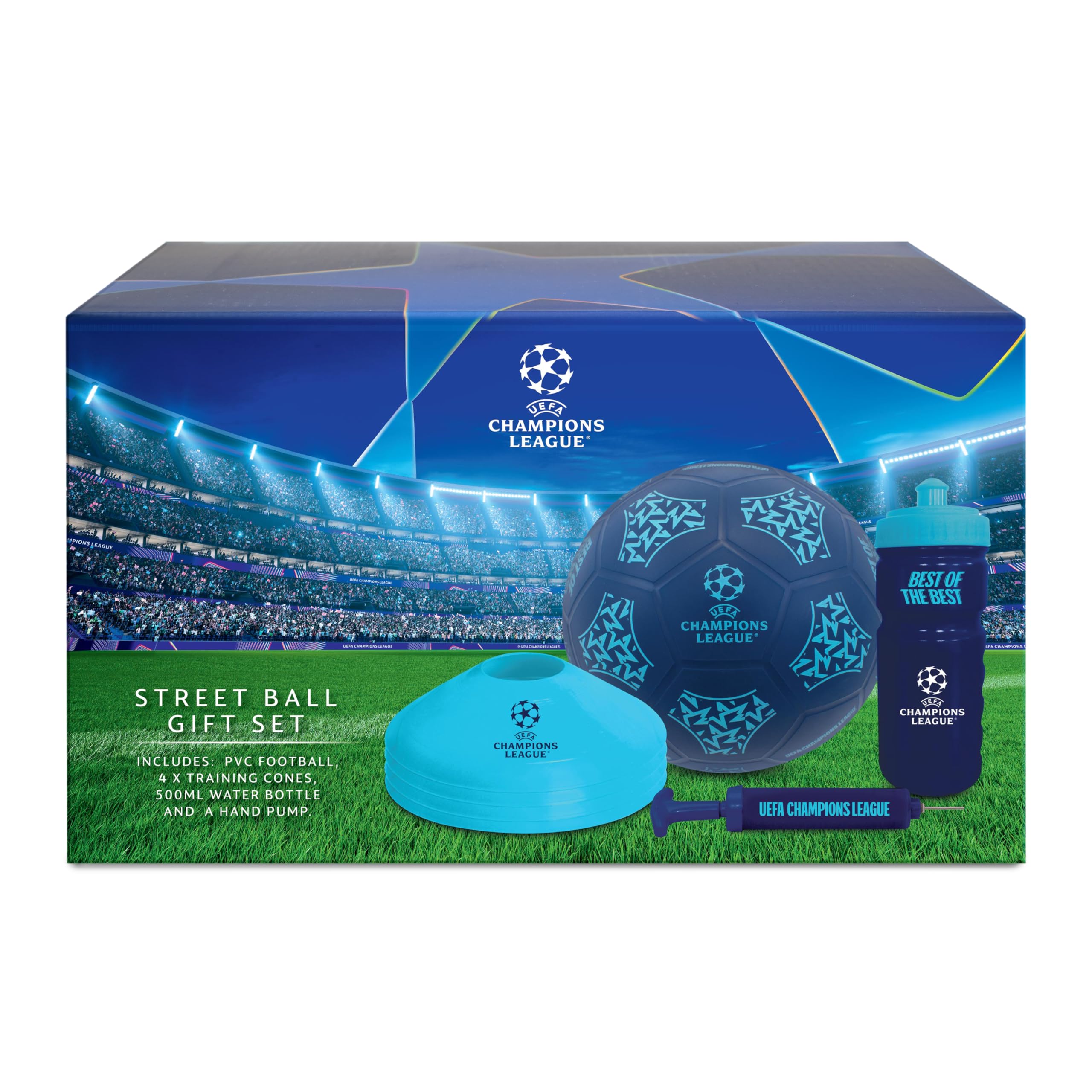 Hy-Pro UEFA Champions League Street Ball Set - Size 5 Playground Football Kit 6