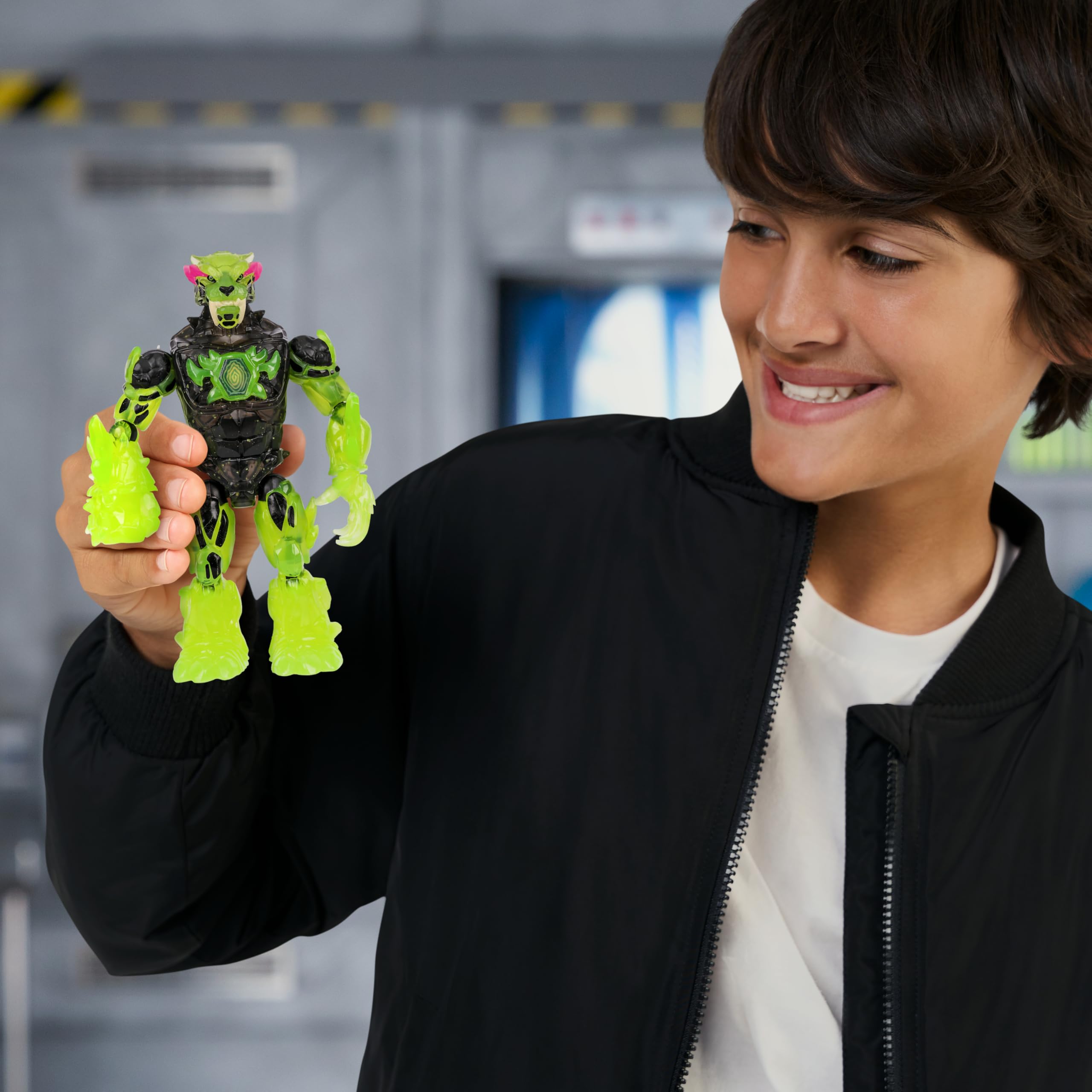 MRBEAST LAB Hyper Fusion Mutators Atomic Earth Panther Action Figure | 5.5 Inches | 20+ Points of Articulation