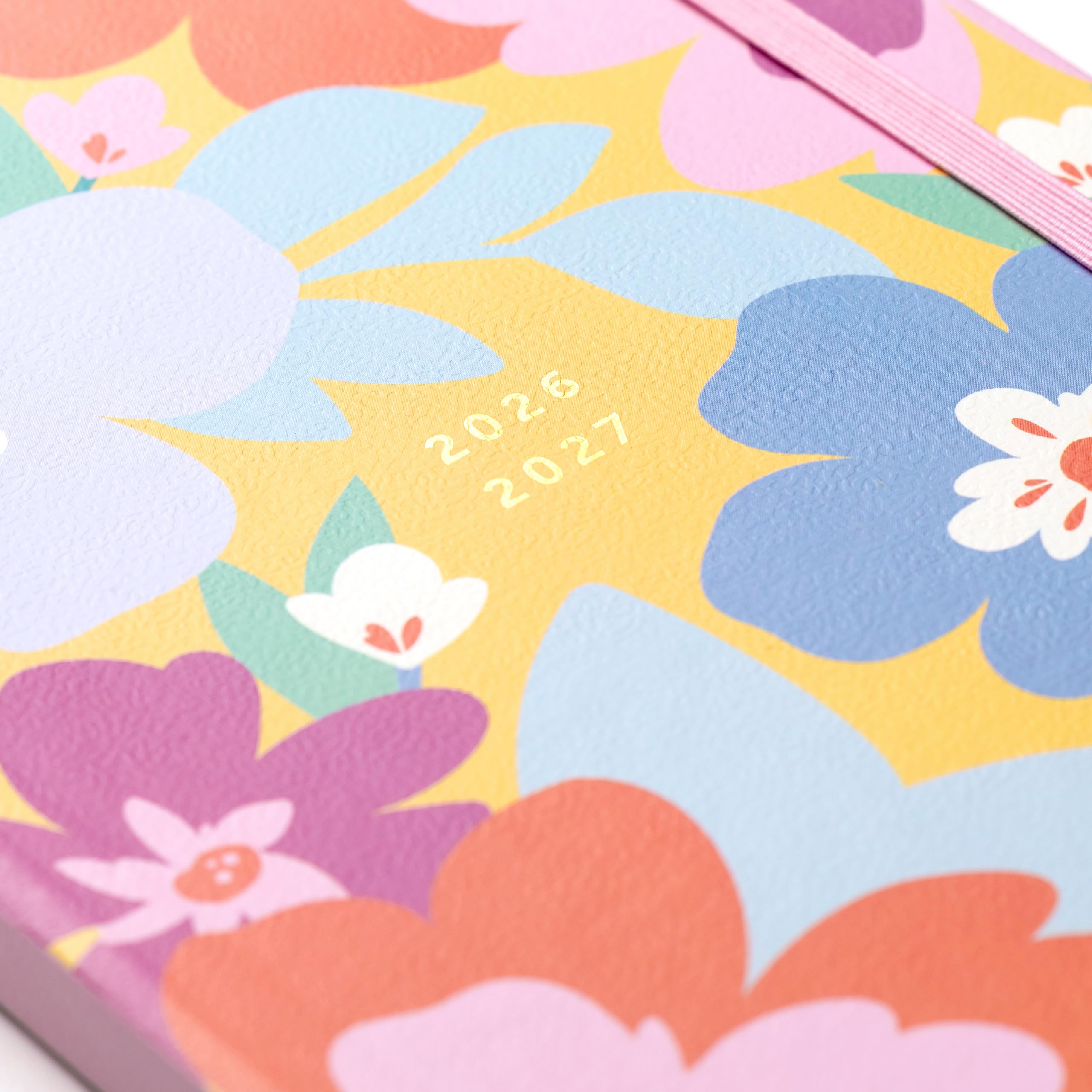 Busy B A6 Mid-Year Academic Planner - Aug '26 to Aug '27 | Floral Design | Elastic Closure 2