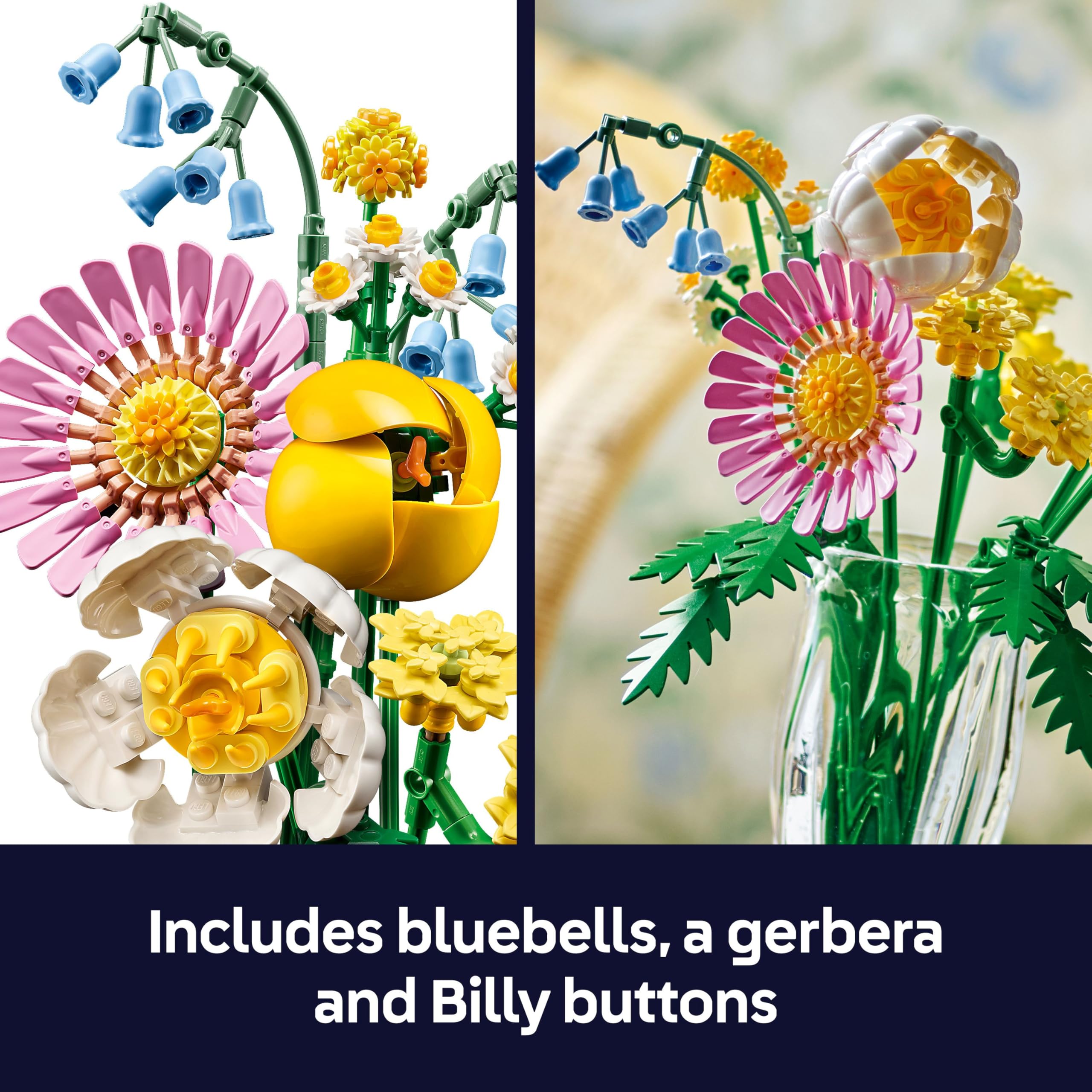 LEGO Botanicals Petite Sunny Bouquet - 373-Piece Building Set for Ages 9+ 10