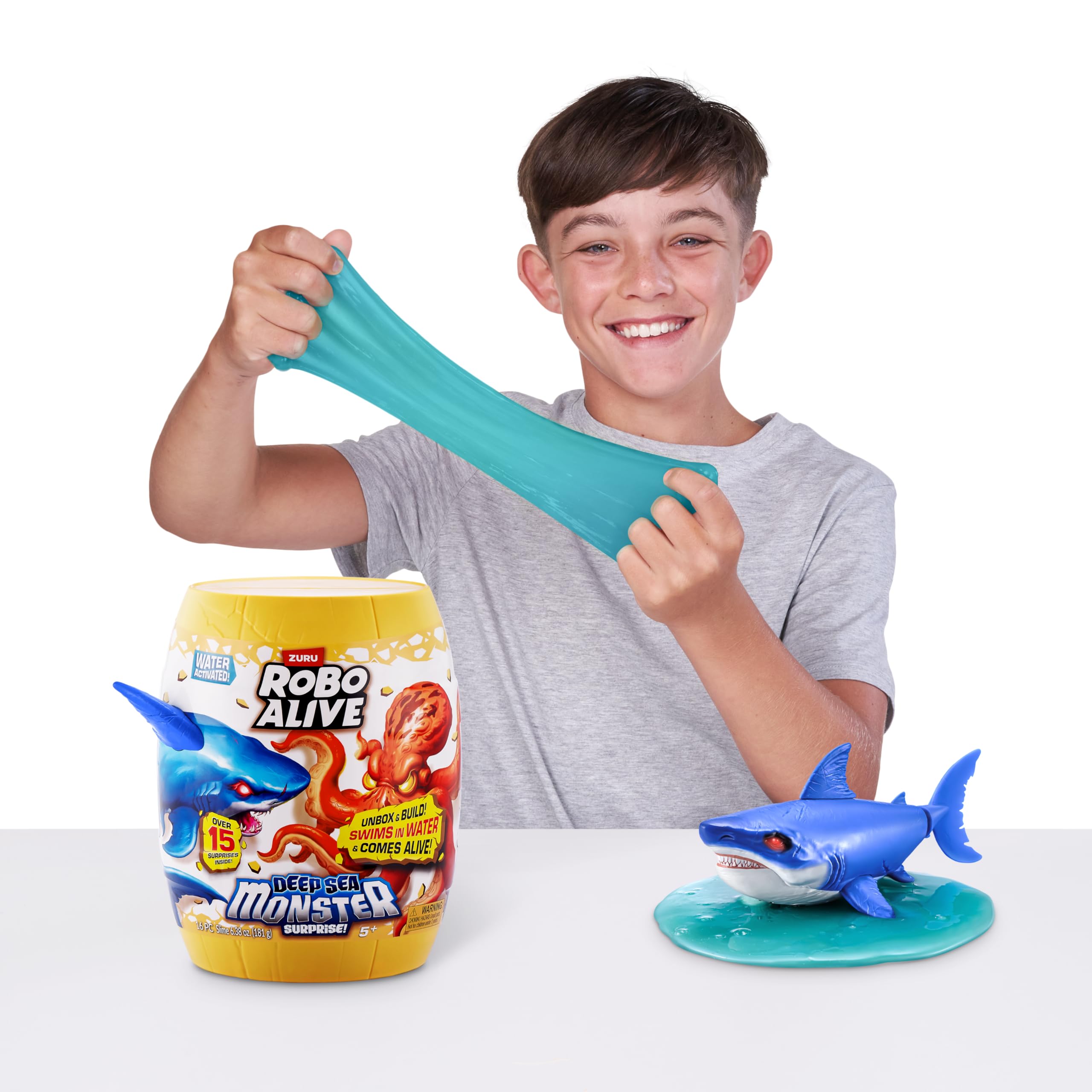 Robo Alive Deep Sea Monster Surprise - Water Activated Shark Toy | Surprise Unboxing | Ages 3+ 5