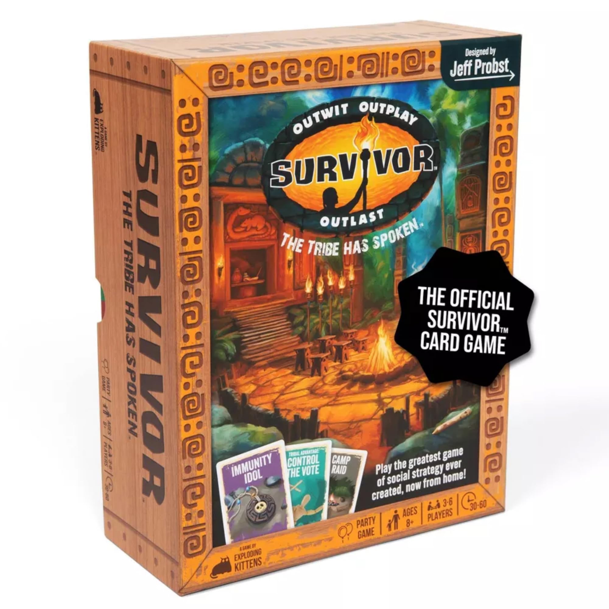 Exploding Kittens Survivor: The Tribe Has Spoken Family Party Card Game | Ages 8+ | 2025 Release