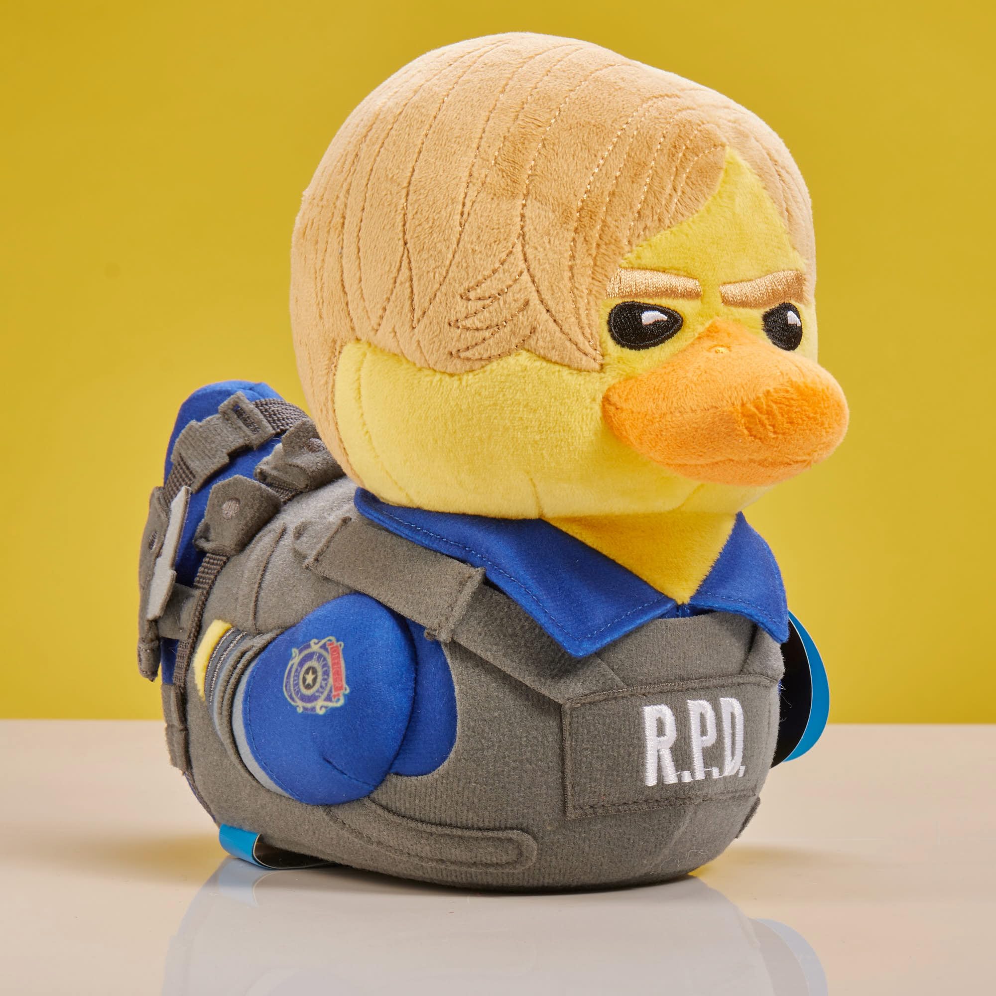 TUBBZ Plush: Leon Kennedy - Resident Evil Cosplaying Rubber Duck Soft Plush - 9 Inch Collectible 8
