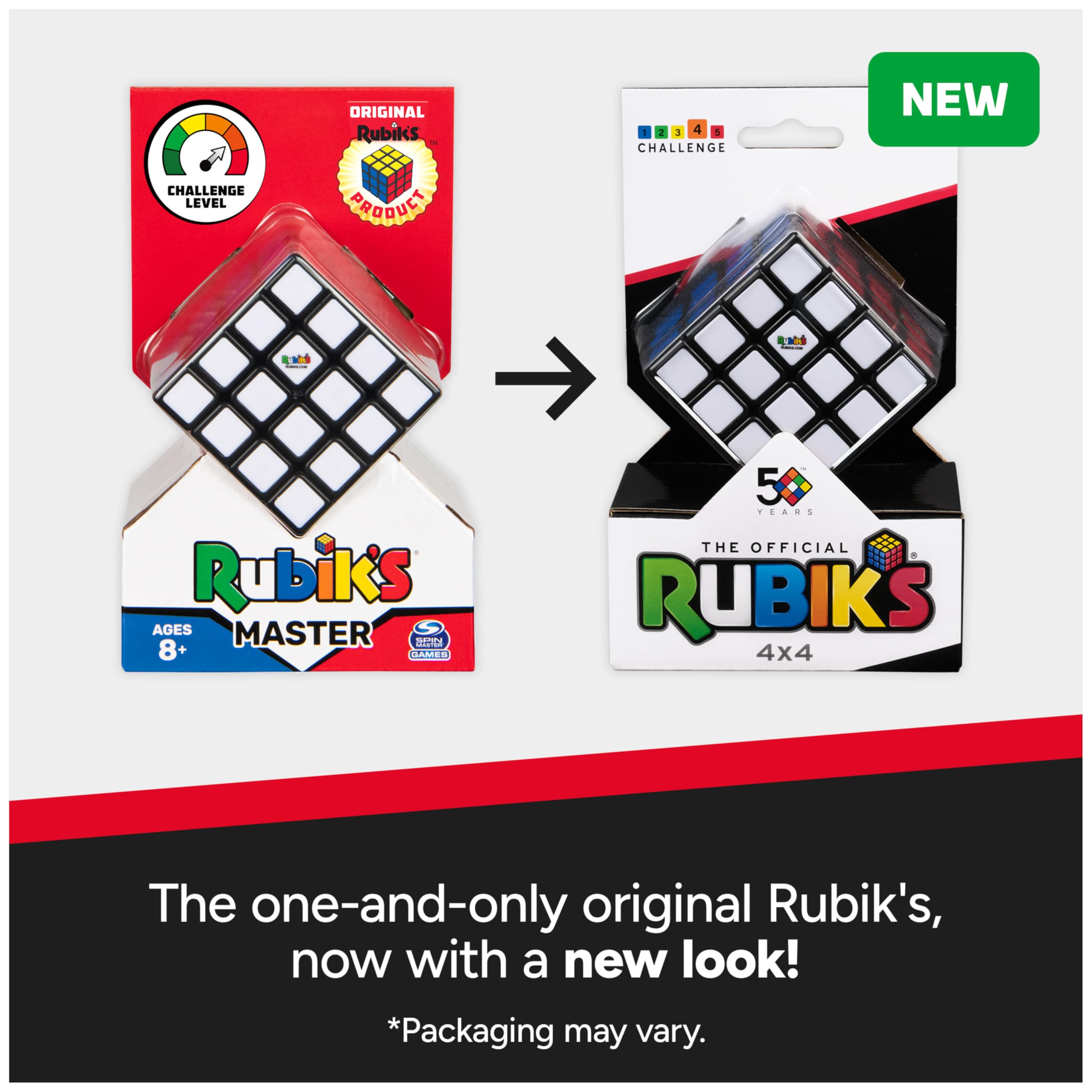 Rubik's Master 4x4 Sequential Puzzle Cube - Multicolor Plastic | Age 8-98 5