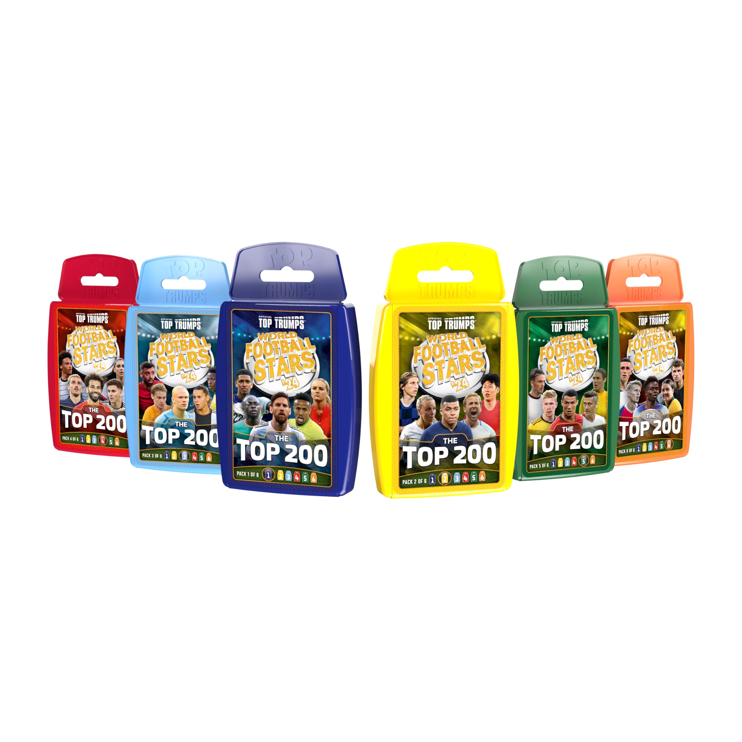 Top Trumps World Football Stars Top 200 Collector's Kit - 6 Card Packs | Ages 6+ | Unisex Children