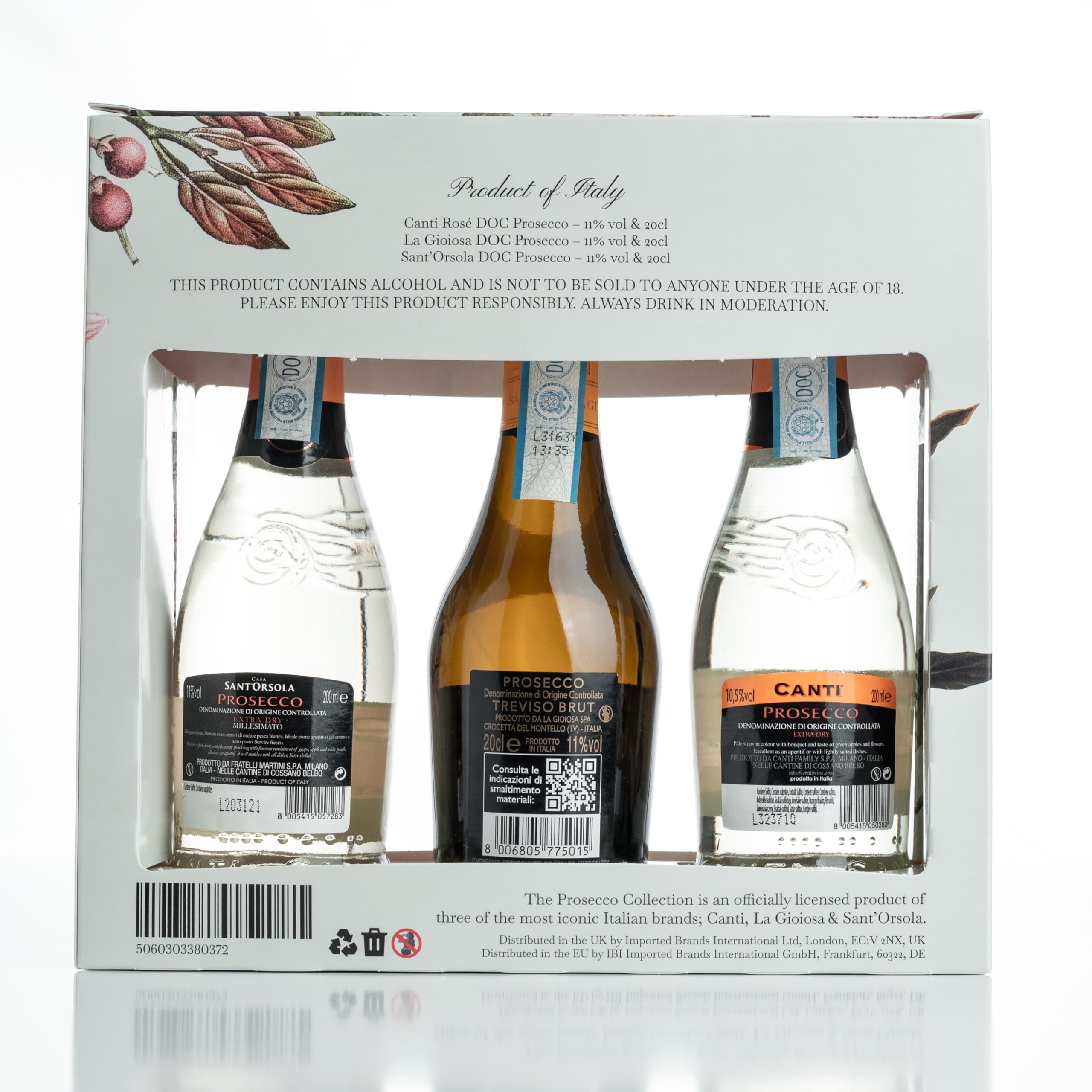 Canti, La Gioiosa & Sant'Orsola - Prosecco Collection Gift Box (3 x 20cl) 12
