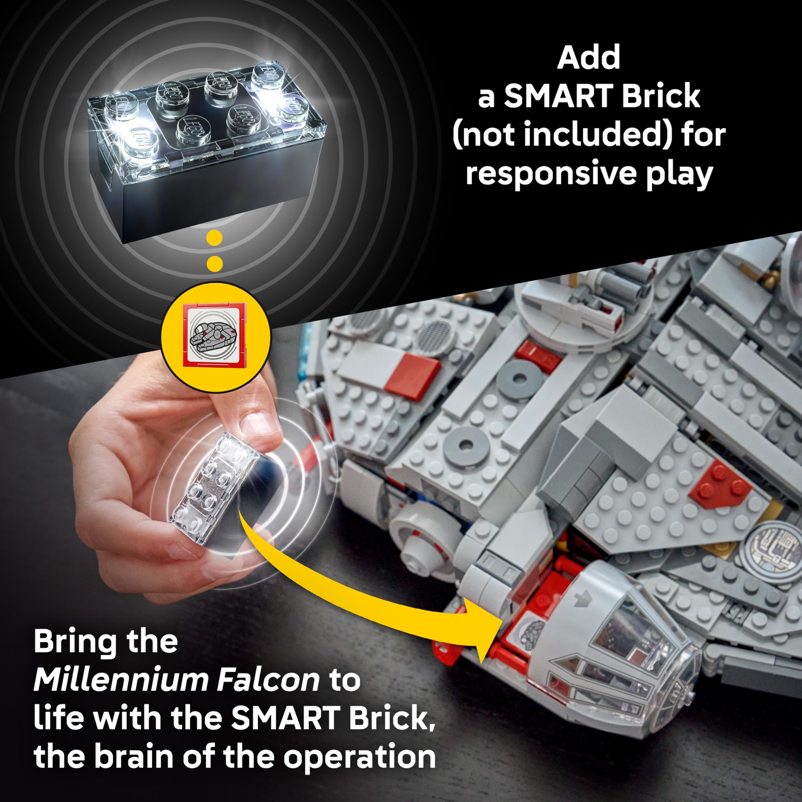 LEGO Star Wars 75426 SMART Play Millennium Falcon Building Set | Ages 9+ 5