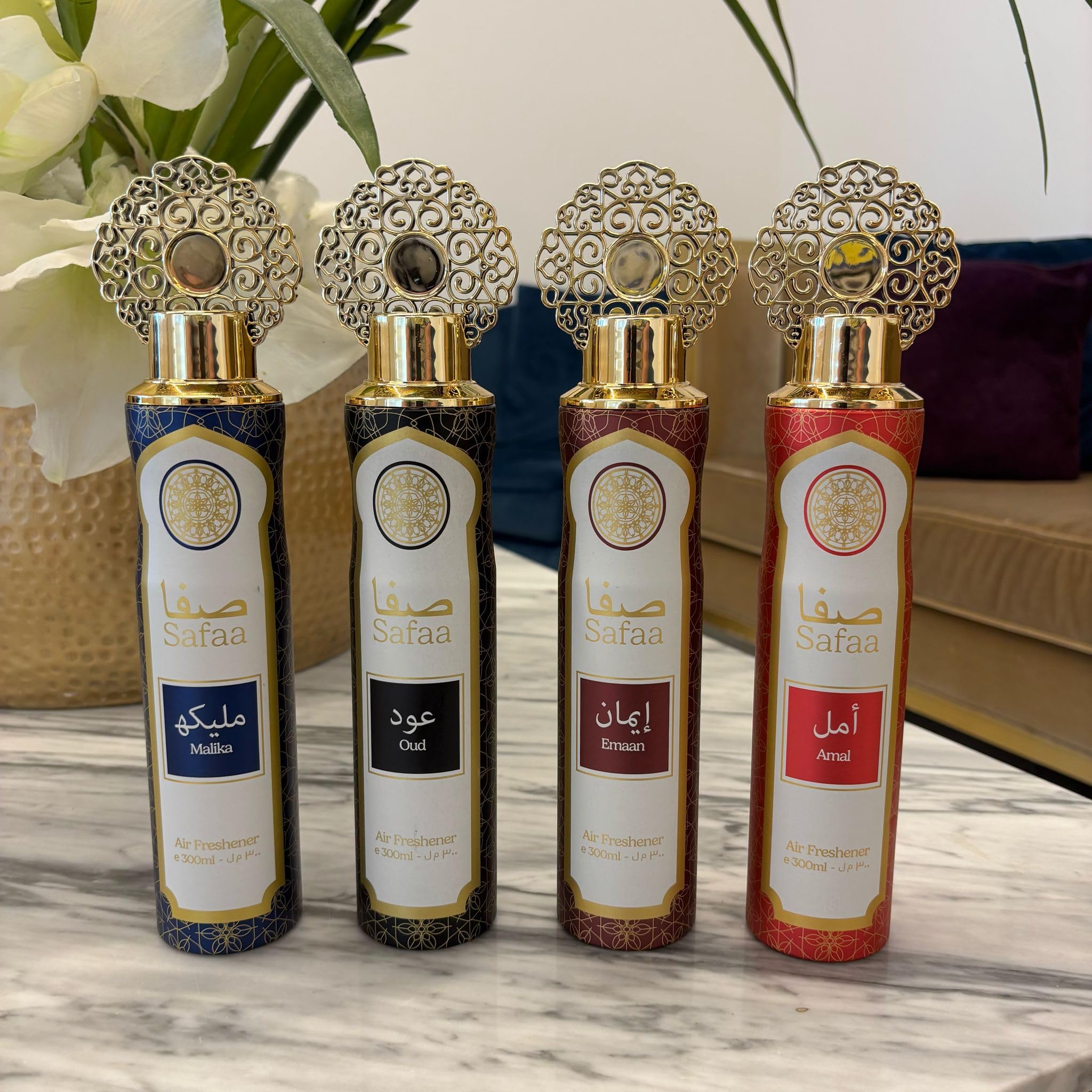 Designer Fragrances - Safaa Oud Air Freshener 3-Pack (300ml Cans) 4
