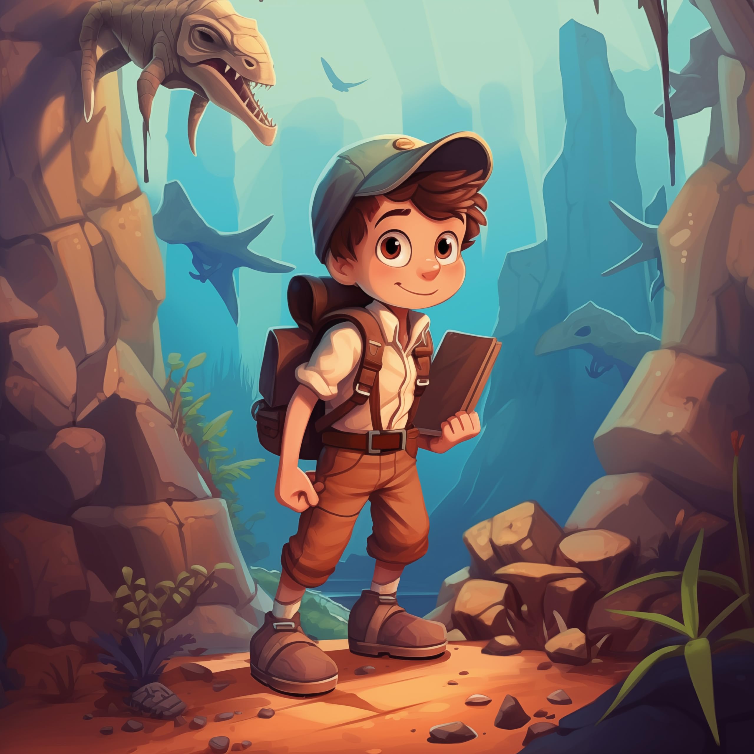 Outset Media Dinosaur Snakes & Ladders Board Game | Ages 3+ | 2-6 Players | No Reading Required 4