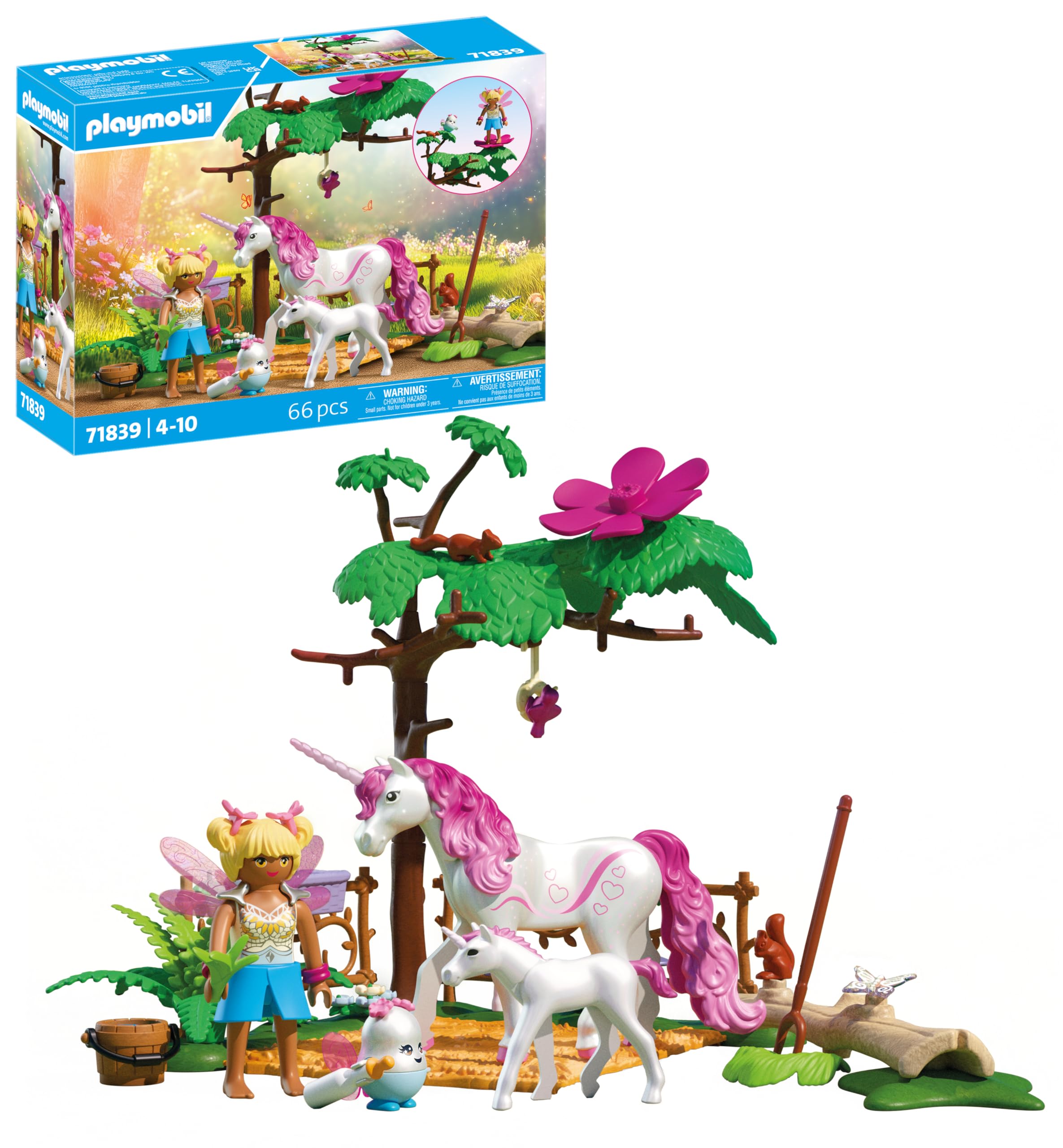 Playmobil Magic Unicorns Fairy House with Golden Unicorn Stable Set | Ages 4+ | Model 71839 1
