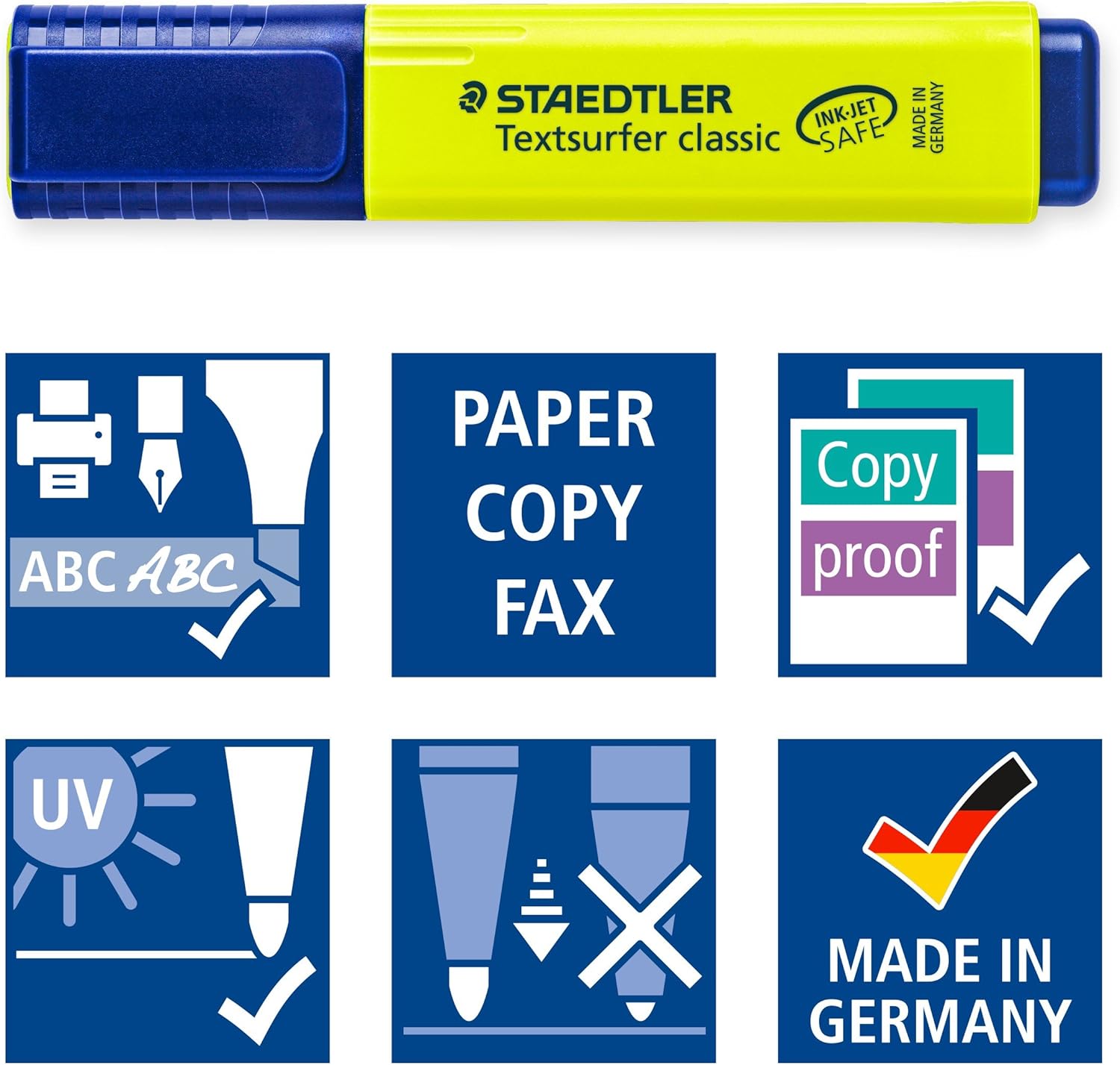 STAEDTLER 364 A WP8 Textsurfer Highlighter Bonus Pack, Assorted Colours, Pack of 6 + 2 3