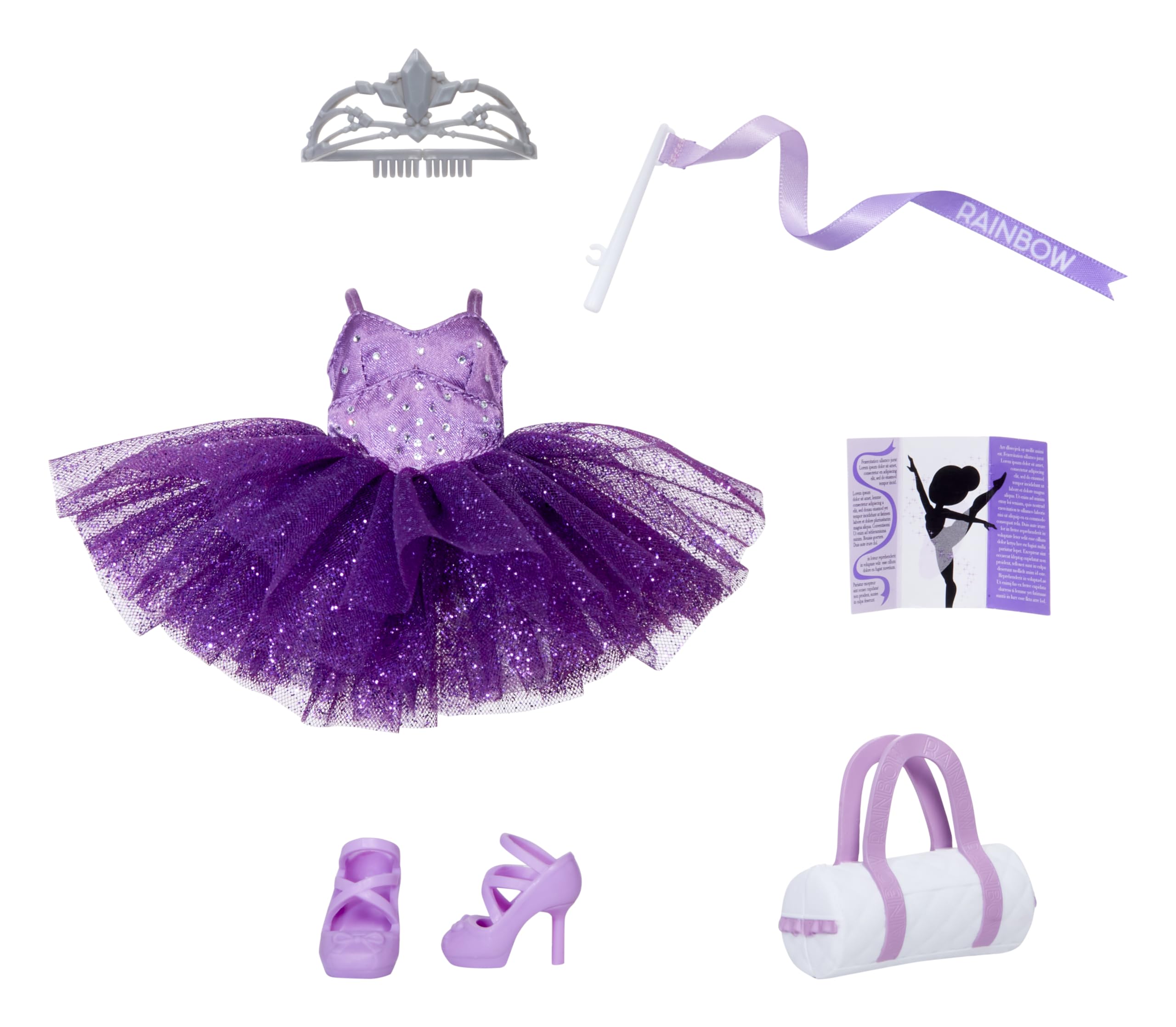 Rainbow High Ballet Recital Fashion Pack - Doll Outfit with Shoes & Accessories for 11" Dolls - Ages 4-10