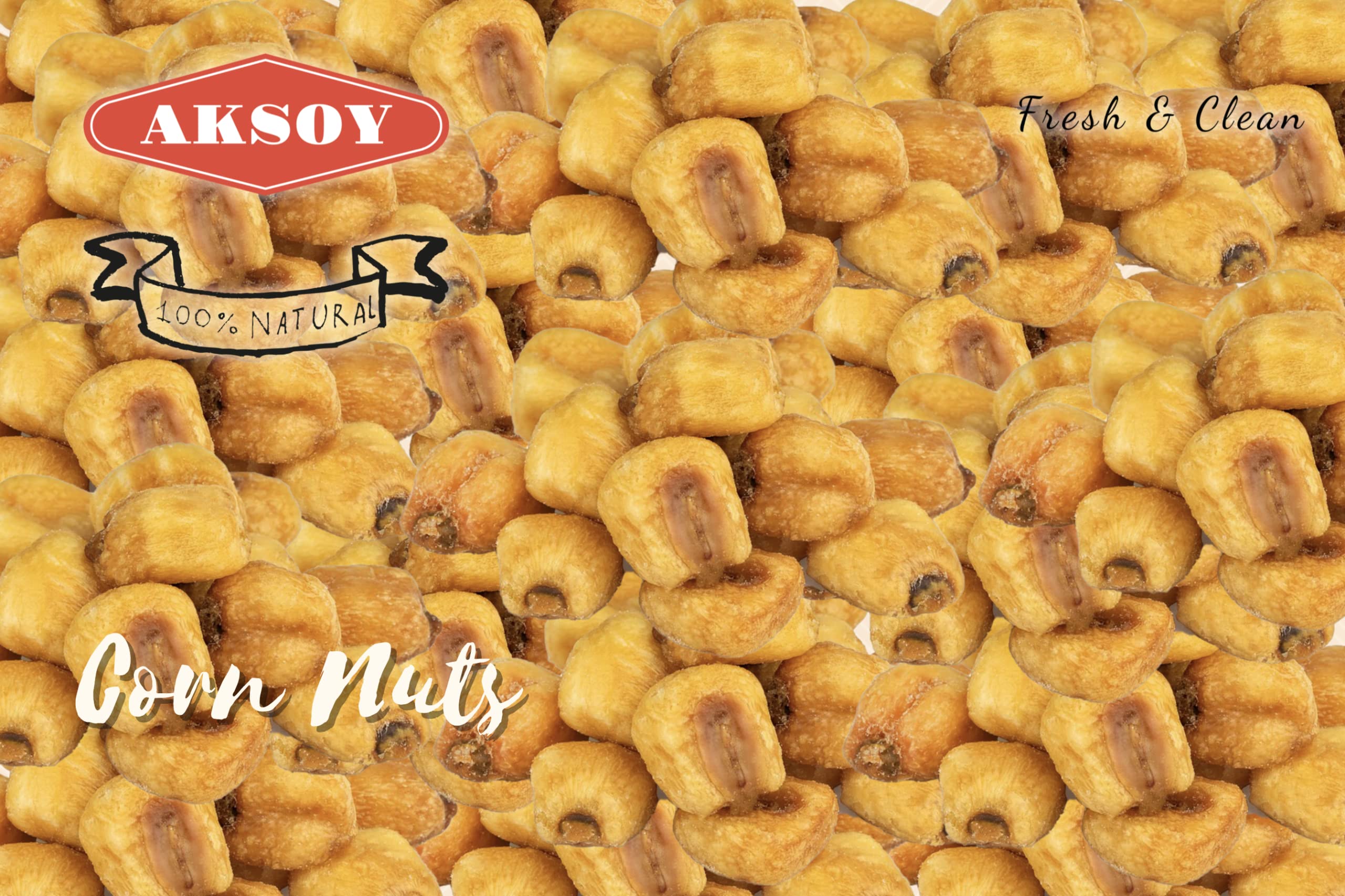 AKSOY Natural Craving Salted and Roasted Corn Nuts - Heart-Healthy Snack | 500g Resealable Bag 8