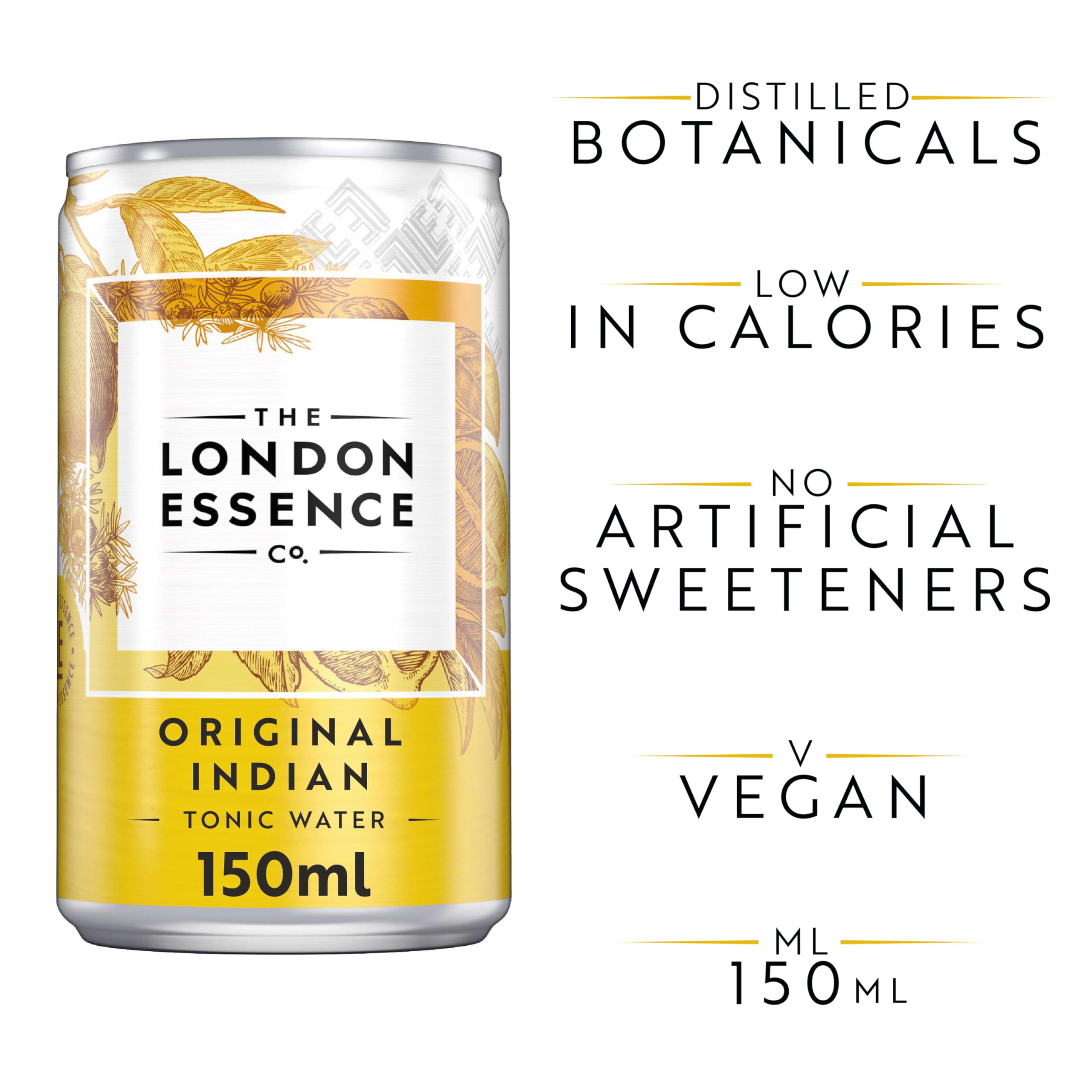 THE LONDON ESSENCE CO. Original Indian Tonic Water - Citrus Forward Profile | 150 ml (Pack of 6) 2