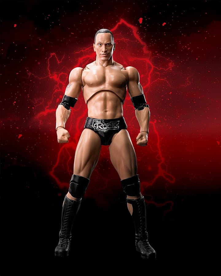 TAMASHII NATIONS WWE The Rock S.H.Figuarts Action Figure - Fully Articulated Collectible for Ages 14+