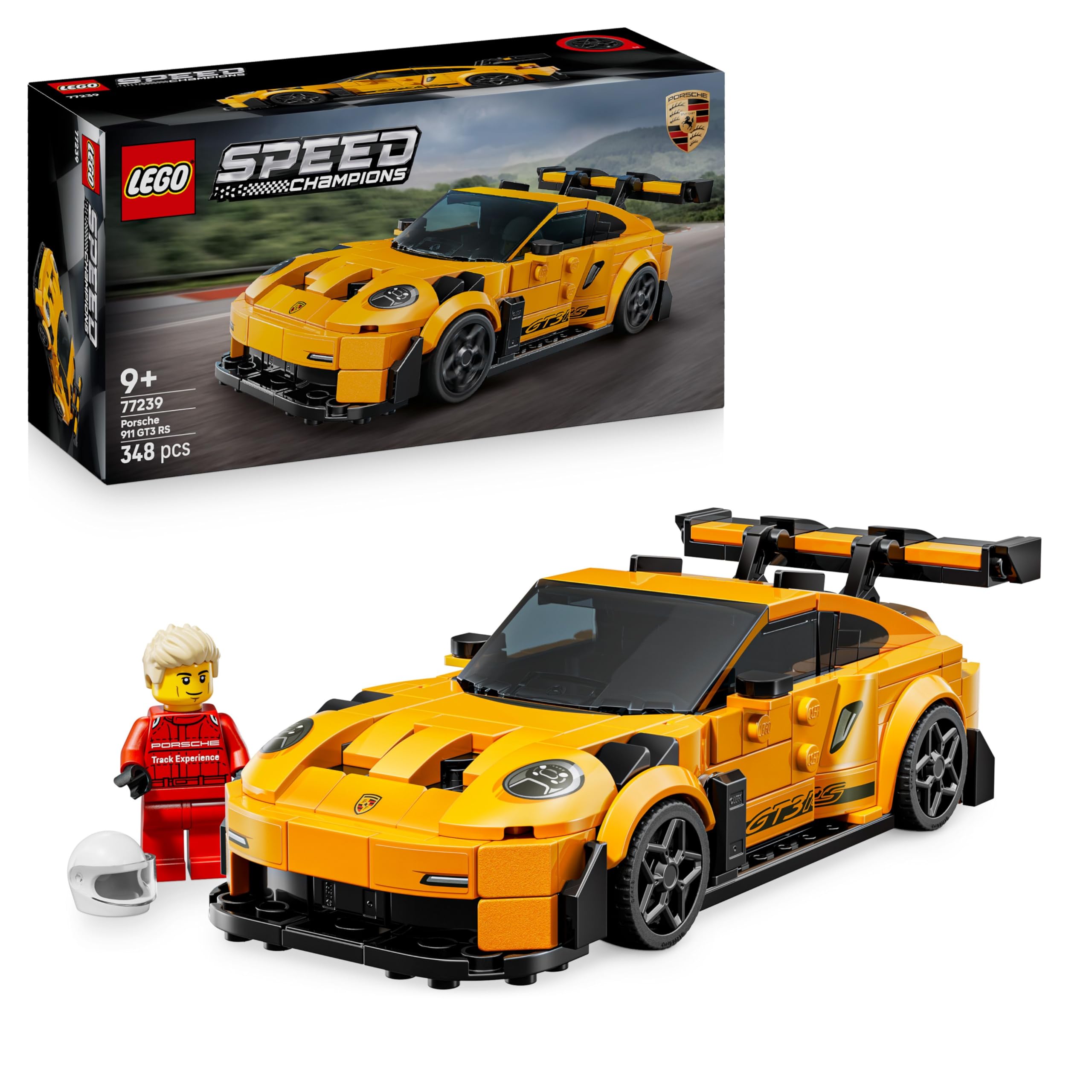 LEGO Speed Champions Porsche 911 GT3 RS Super Car Model Kit 77239 for Ages 9+ 1