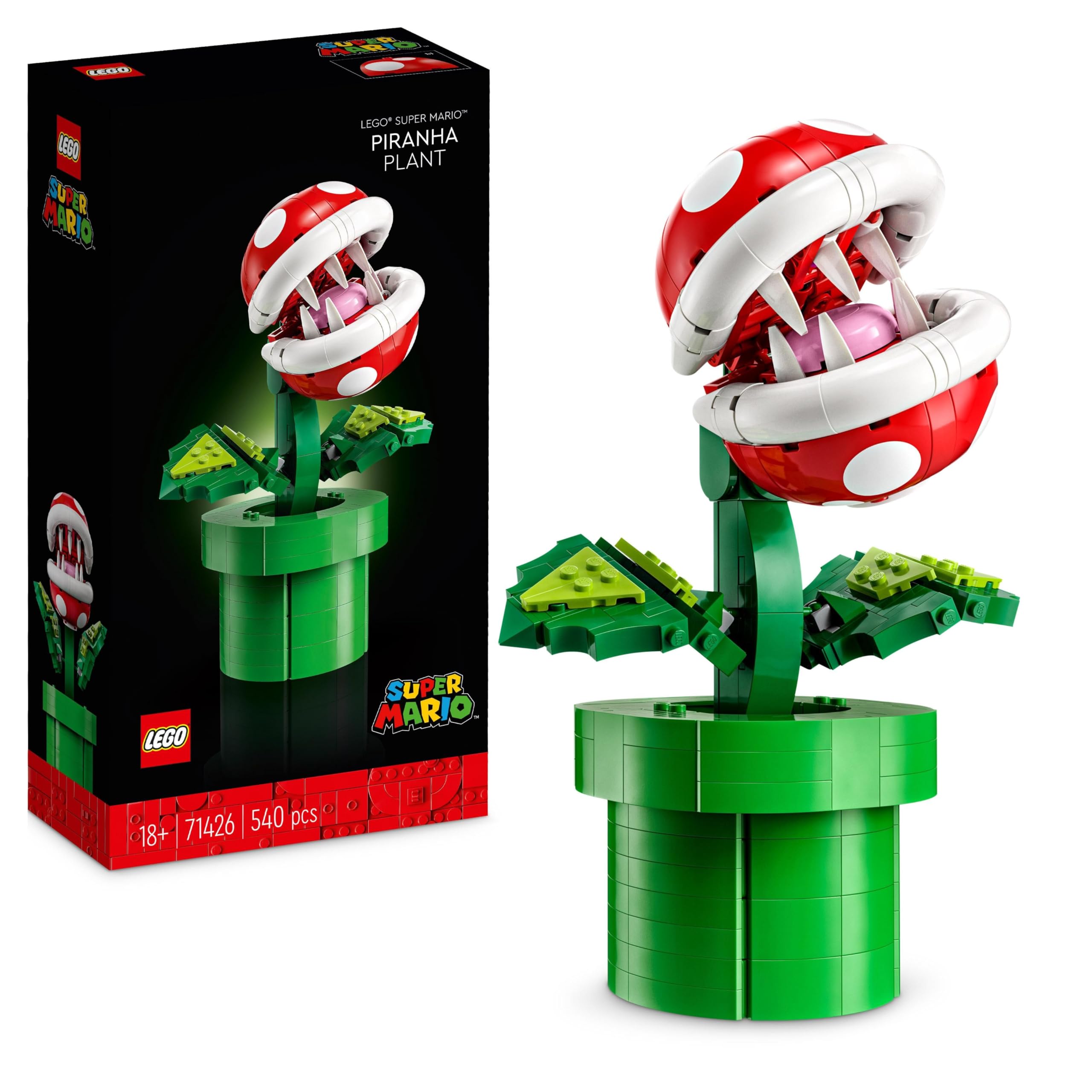 LEGO Super Mario Piranha Plant Building Set 71426 - 540 Pieces | Posable Figure 1