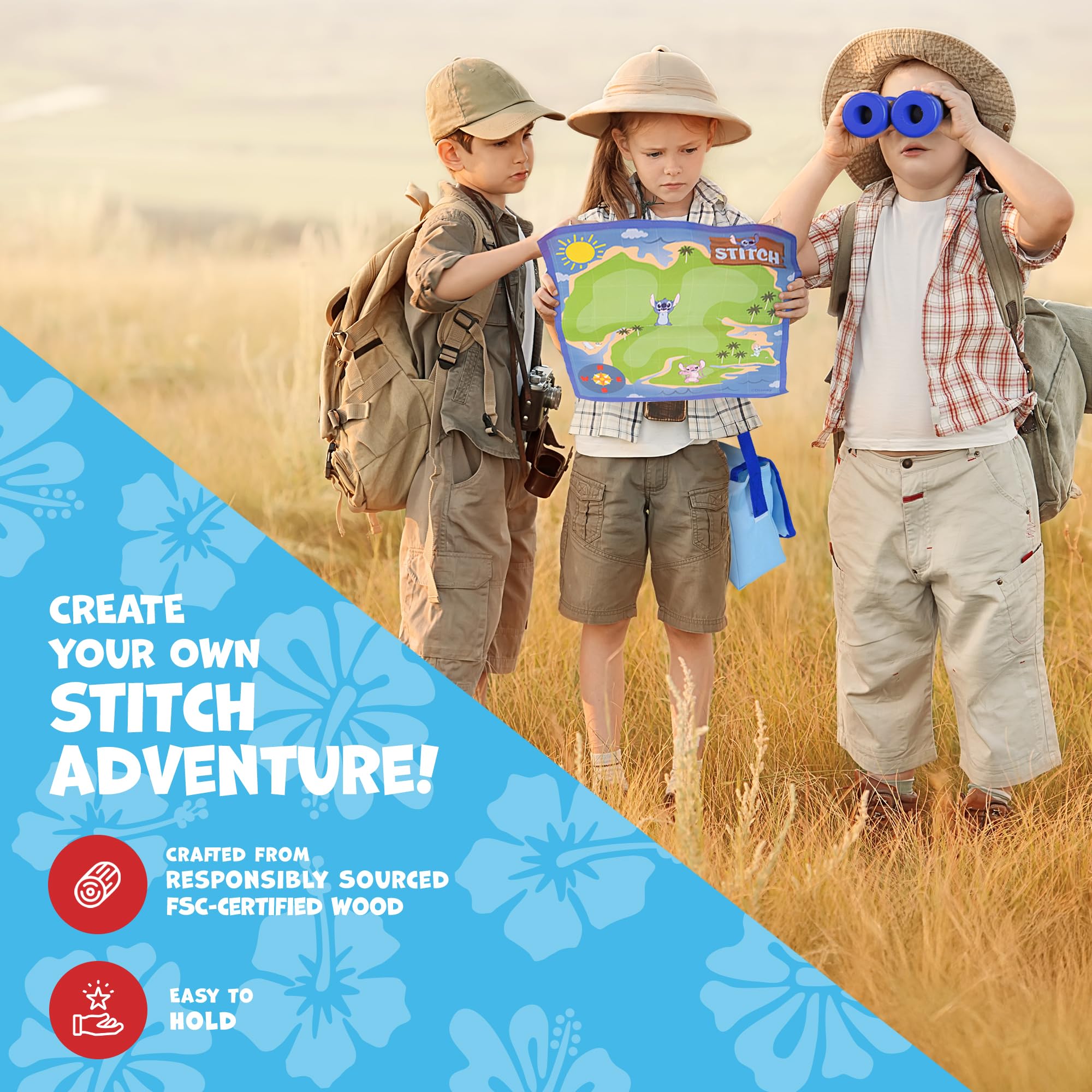 Lilo and Stitch Adventure Bag Playset - Target Game with Toy Blaster & Binoculars | Kids 4+ 4
