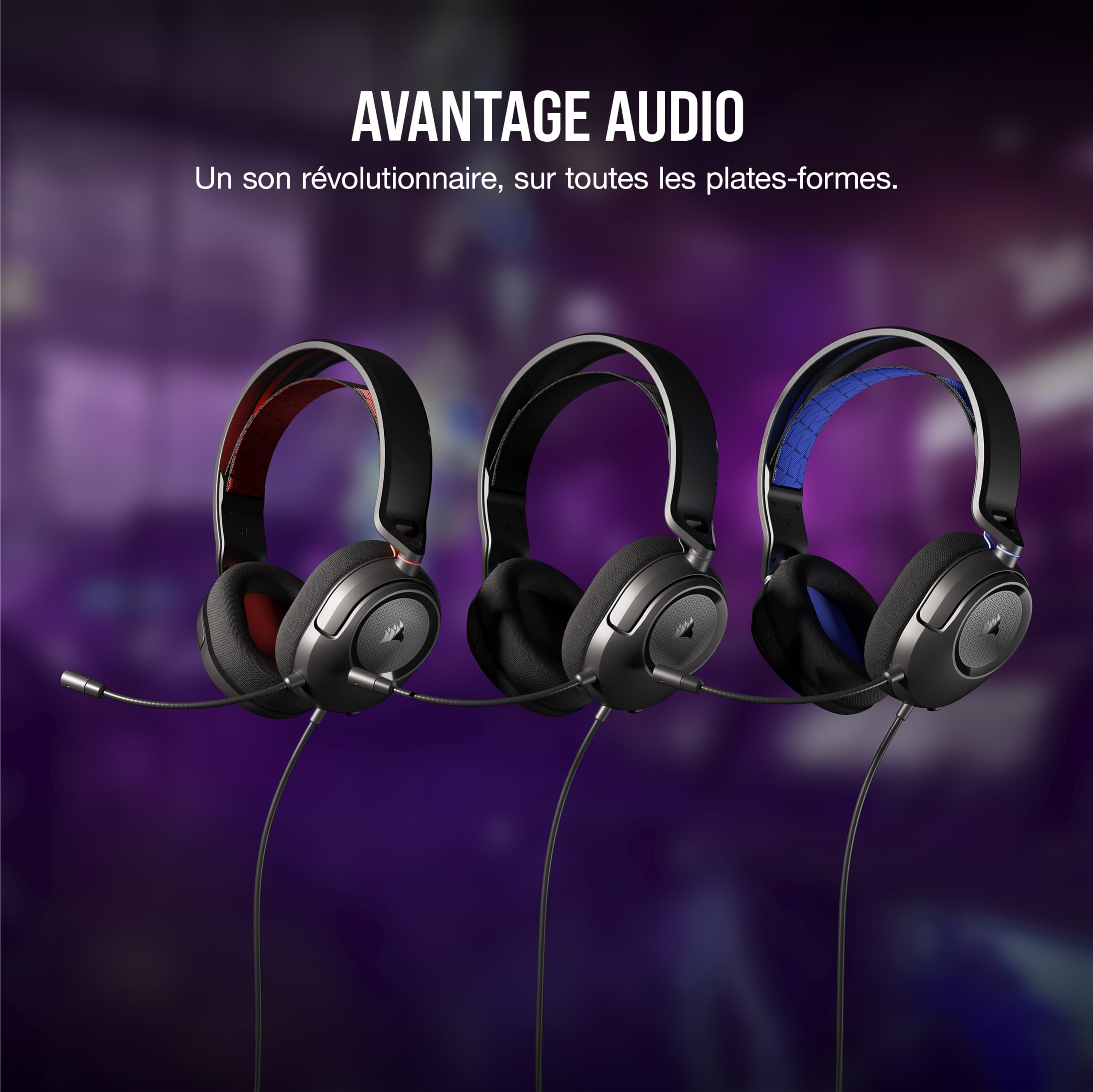 Corsair HS35 v2 Multiplatform Wired Gaming Headset - Carbon | Omni-Directional Mic