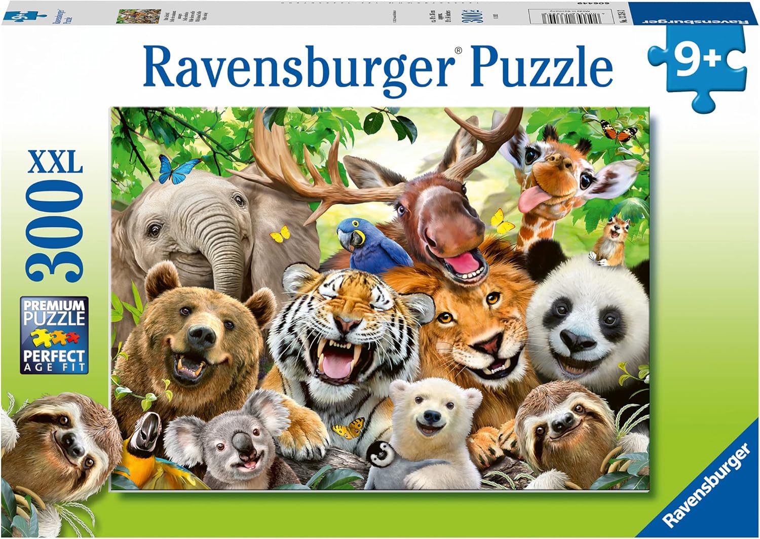 Ravensburger Exotic Animals Selfie 300 Piece Jigsaw Puzzle - Large Piece Puzzle for Ages 9+ 1