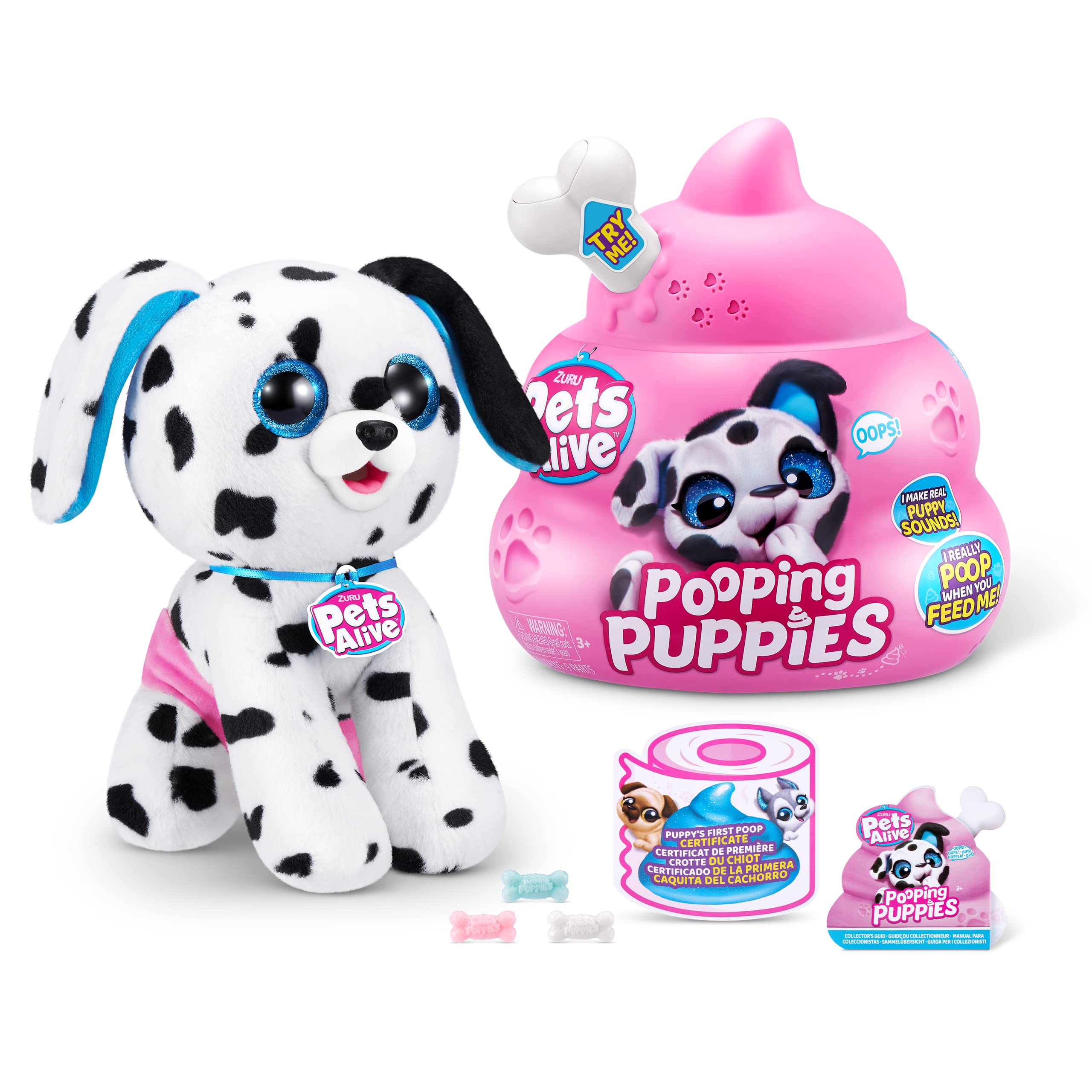 Pets Alive Pooping Puppies - Dalmatian Interactive Electronic Plush Toy with Color Change & Sounds, Ages 3+ 8