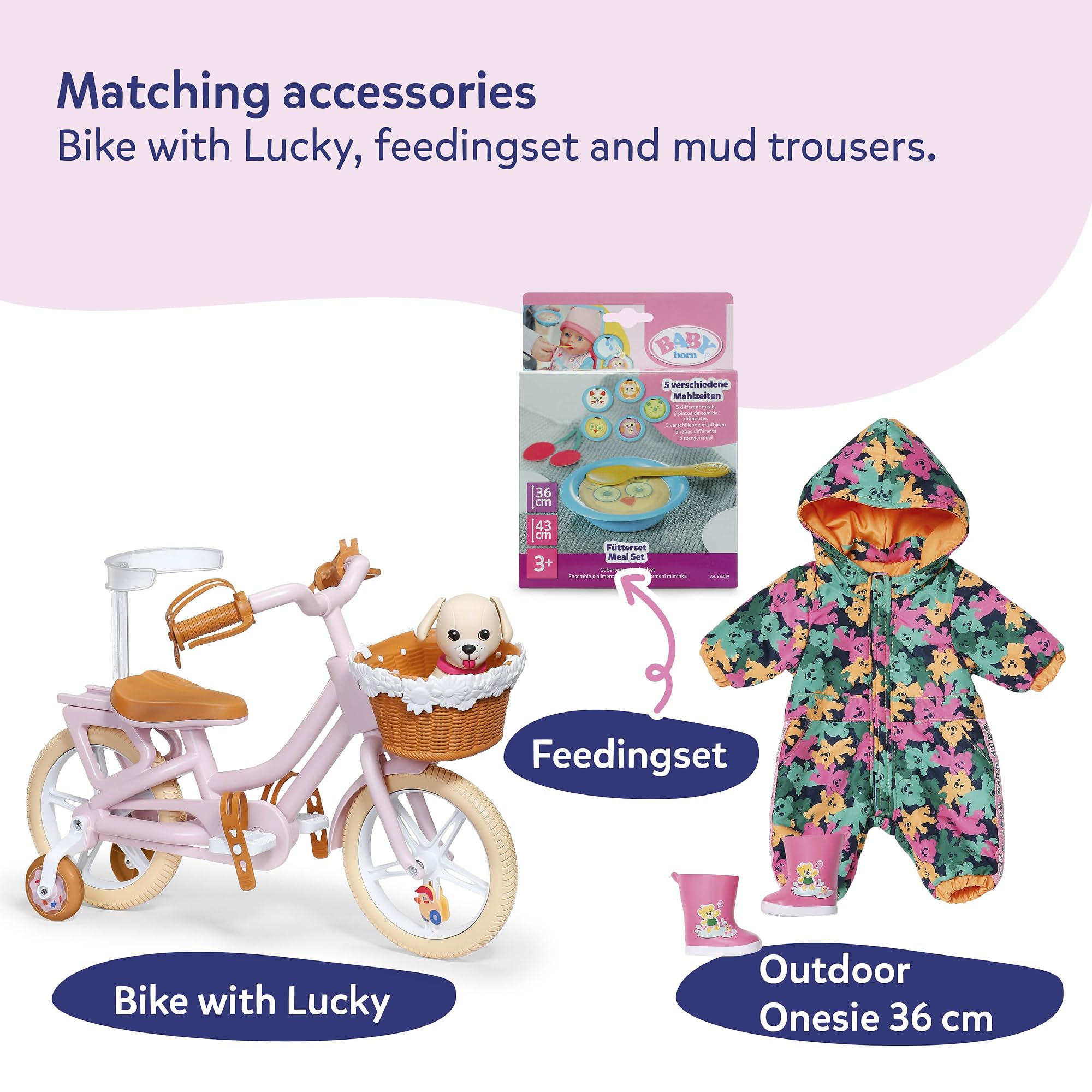 BABY born Lena Doll - 36 cm with 7 Mechanical Functions | Ages 1+ 8