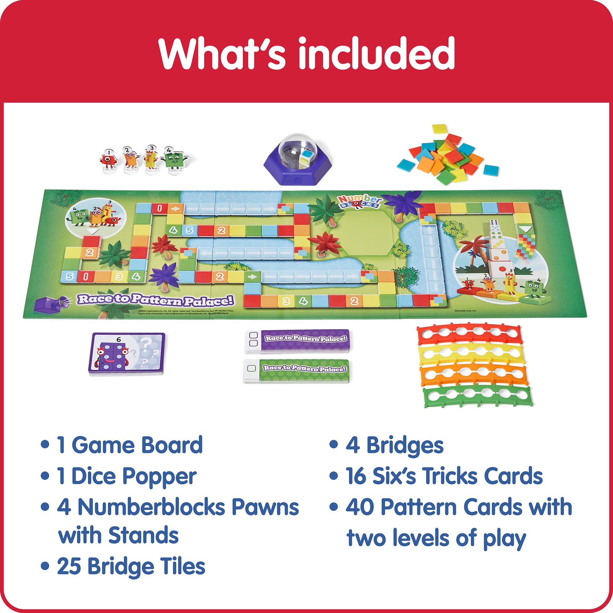 Learning Resources Numberblocks Race to Pattern Palace Board Game | Ages 3+ | 2-4 Players