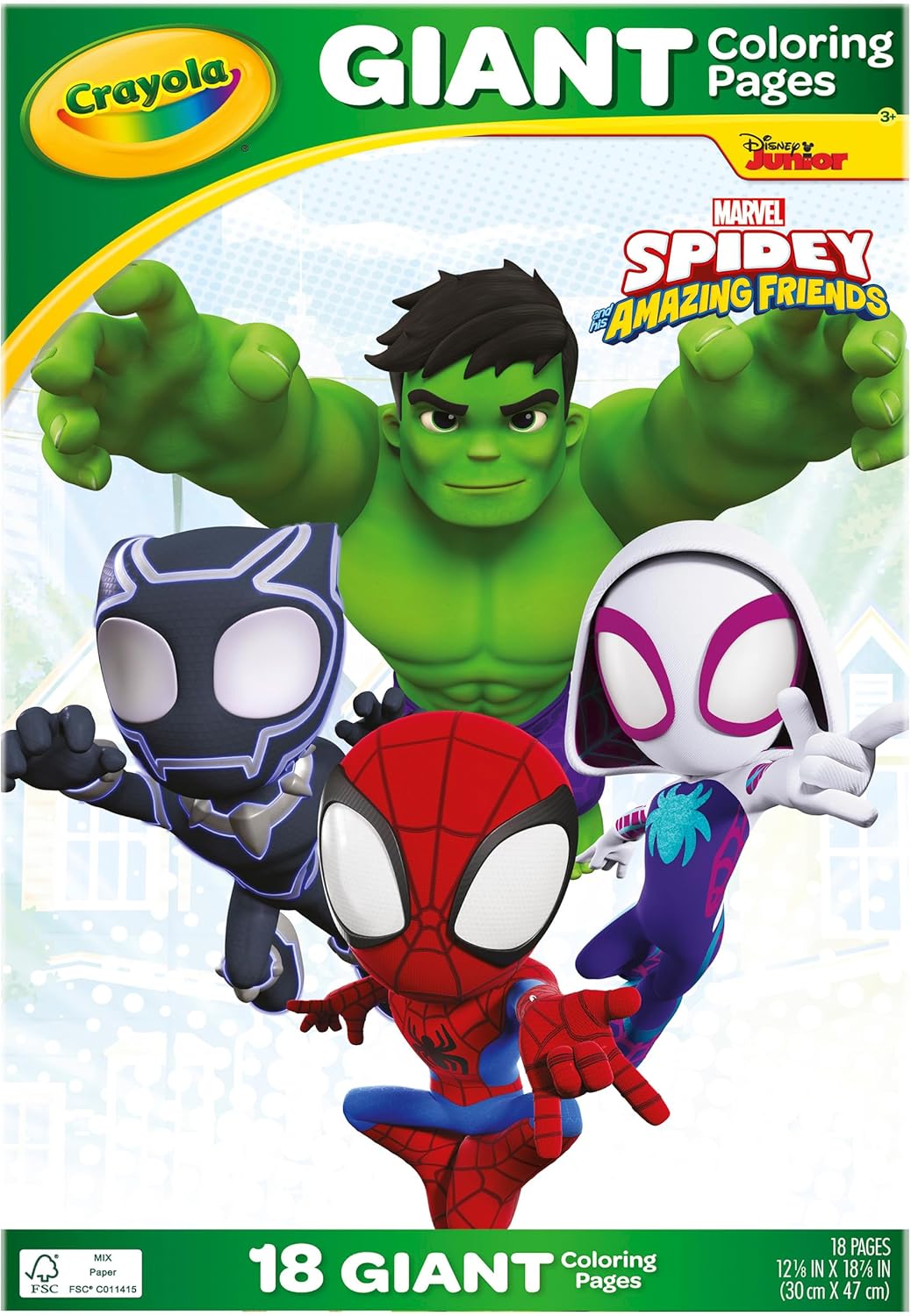 Crayola Giant Colouring Book - Spidey and His Amazing Friends