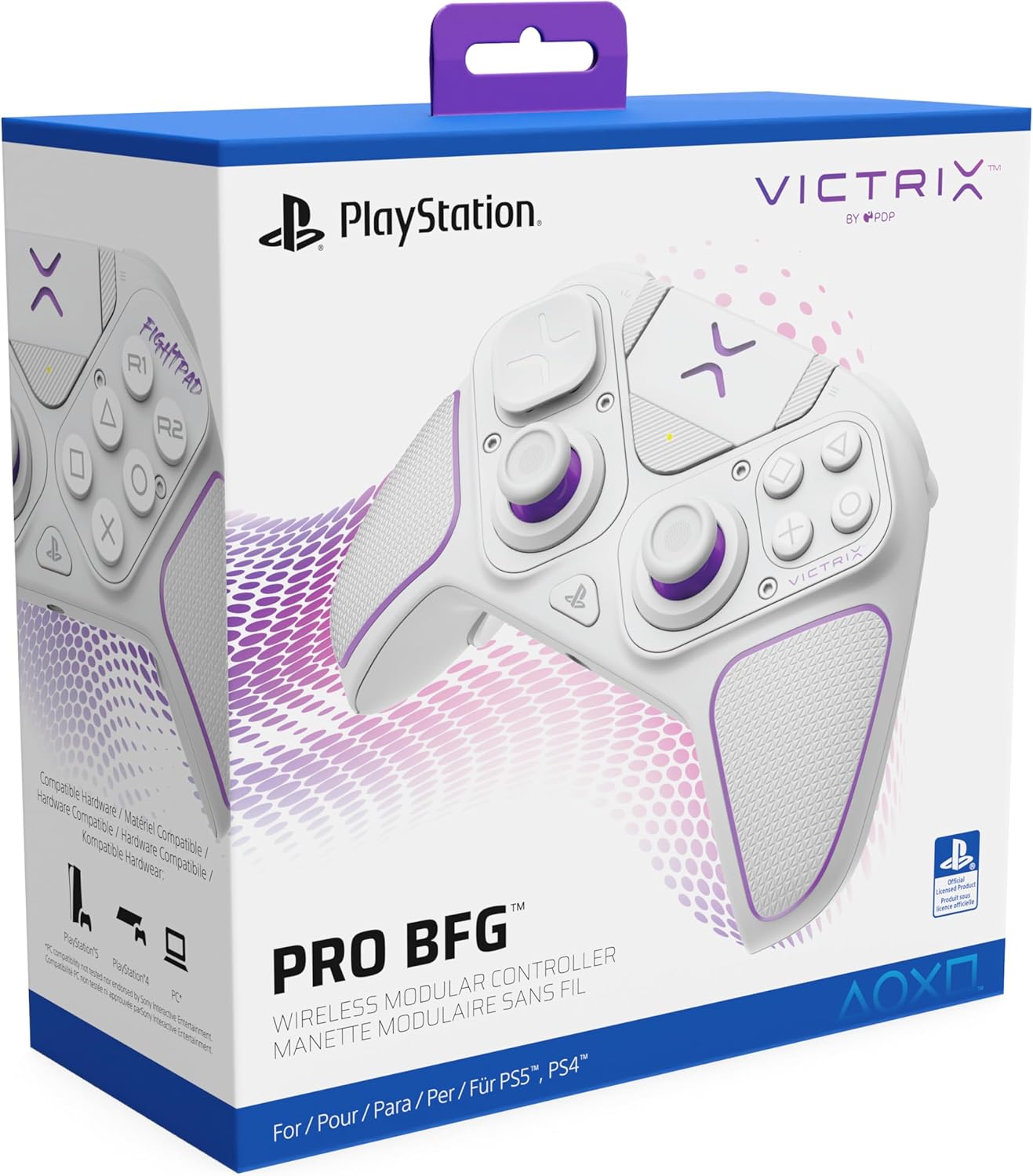 PDP Victrix Pro BFG Wireless Gaming Controller for PS5, PS4, PC - Customizable Fight Pad with Swappable Modules 10