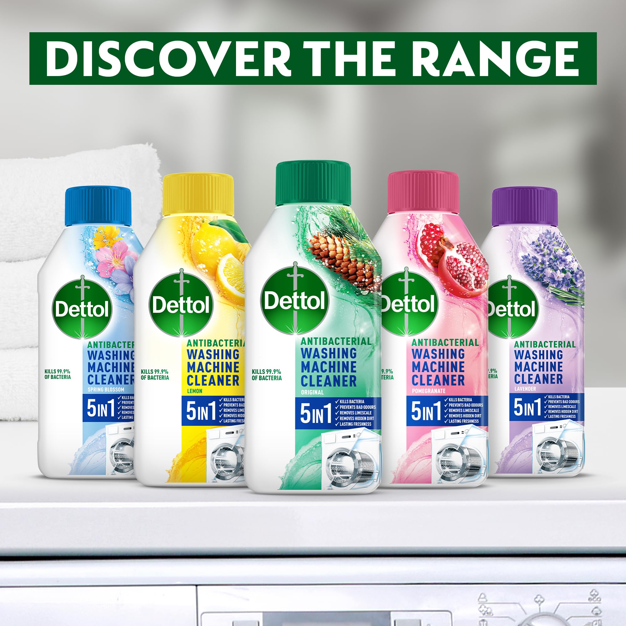 Dettol - Lemon Breeze Antibacterial Washing Machine Cleaner (250ml) 10