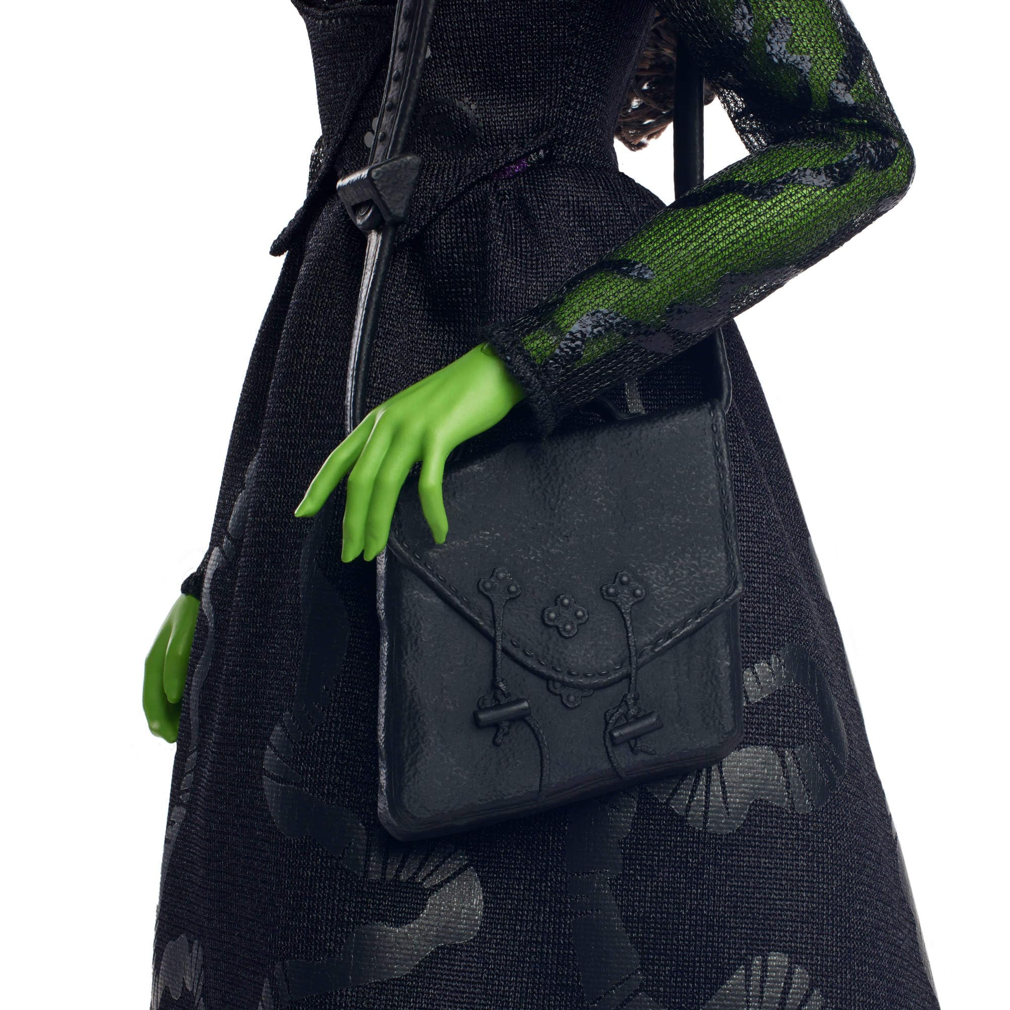 Mattel Elphaba Fashion Doll - 11.4 Inch, Ages 4+, Green Skin, Braided Hair, Removable Outfit 4