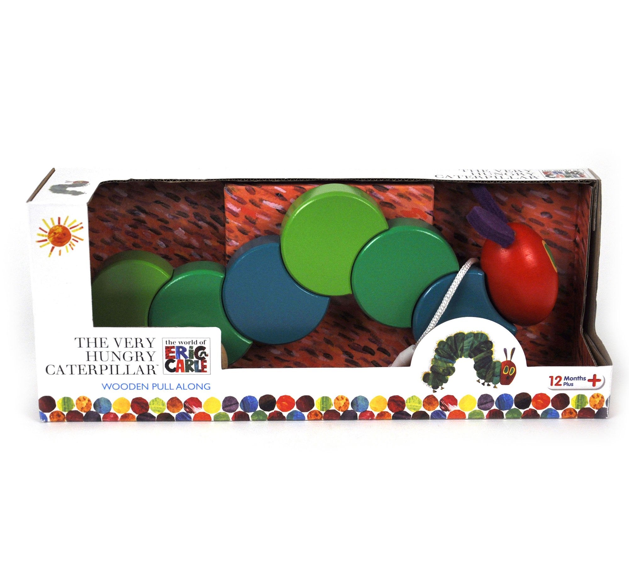 Very Hungry Caterpillar HC0930 Wooden Pull Along Toy - Encourages First Steps 8