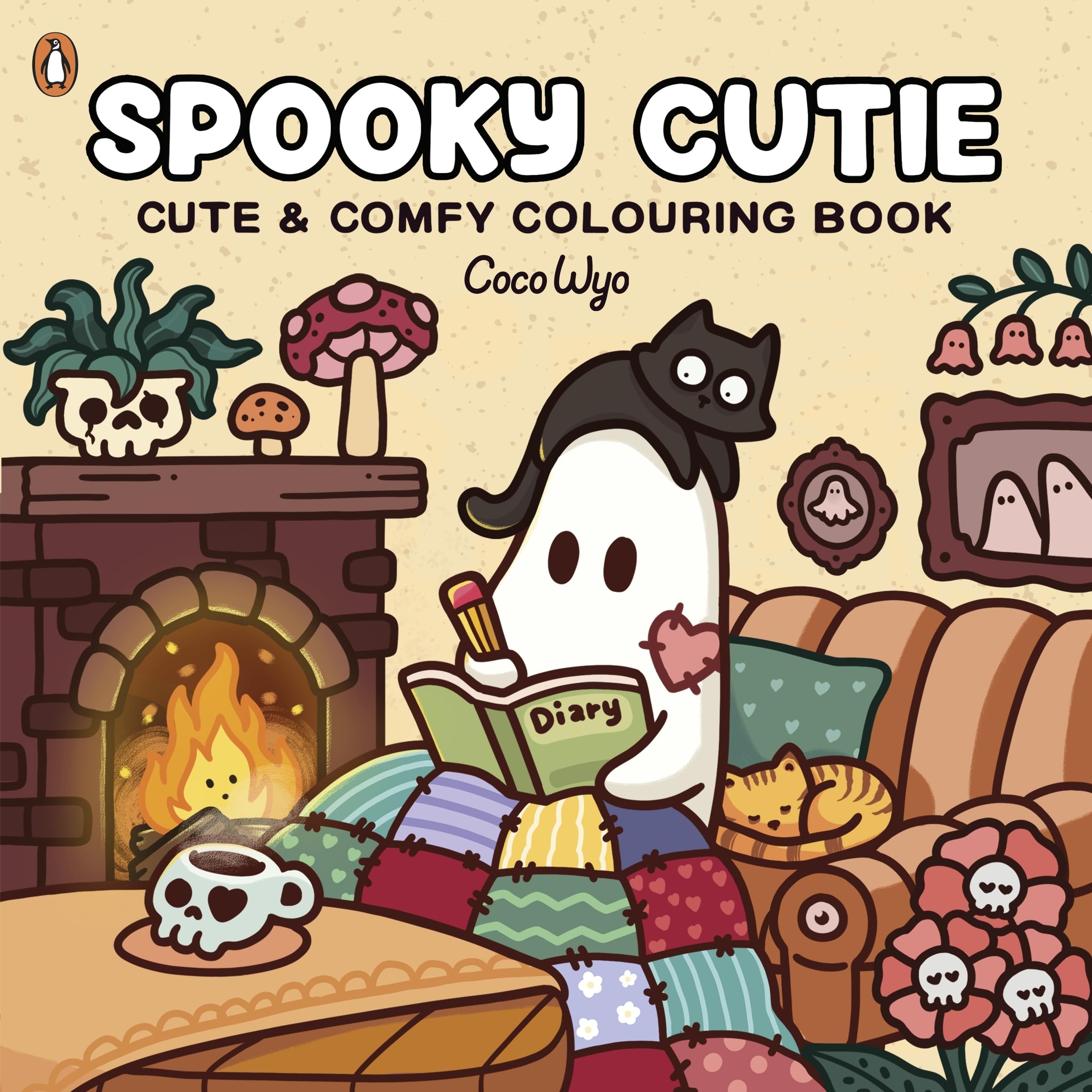 Coco Wyo - Spooky Cutie Colouring Book | 45 Pages | Paperback | Ages 12+