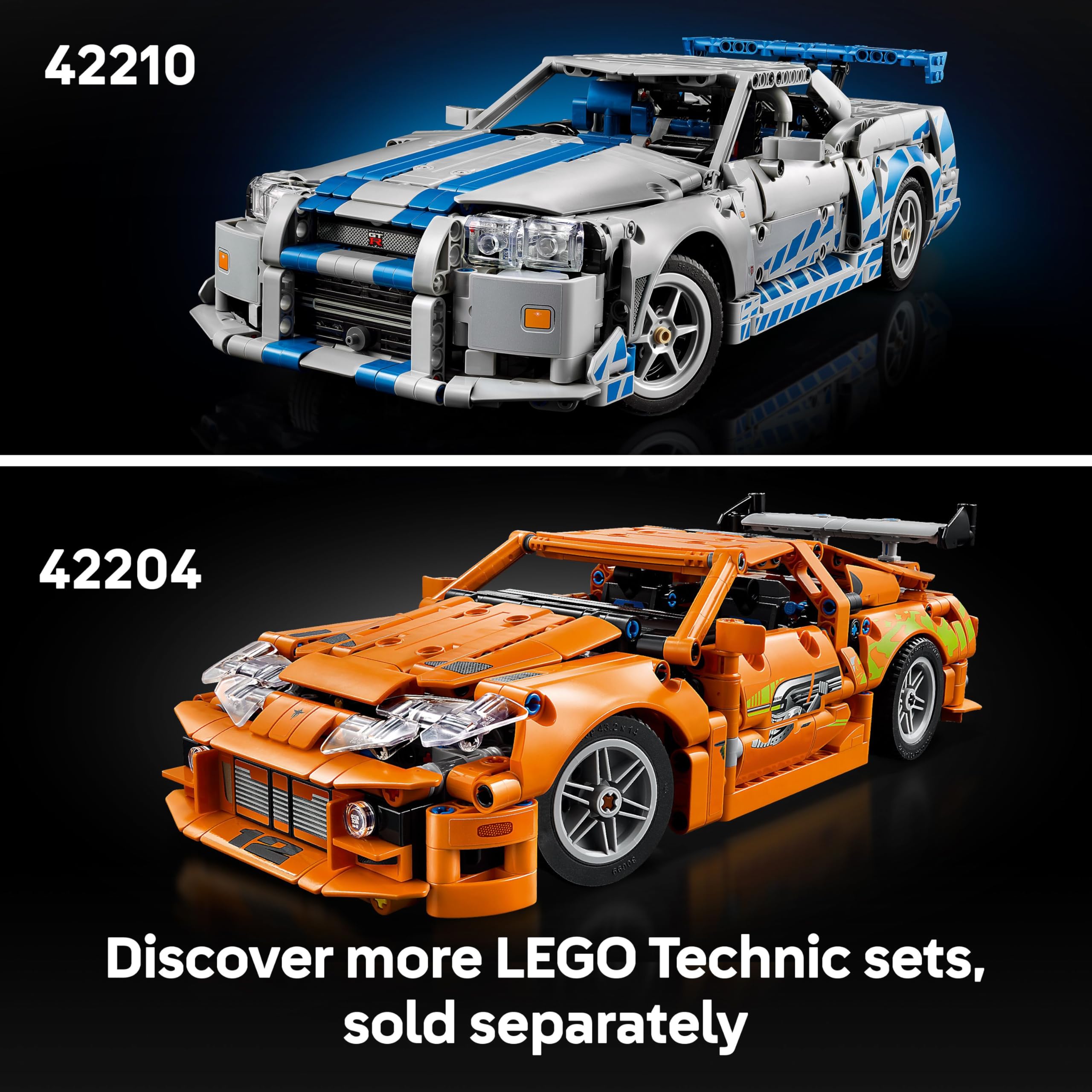 LEGO Technic 42210 2 Fast 2 Furious Nissan Skyline GT-R (R34) Model Kit | Age 18+ 7