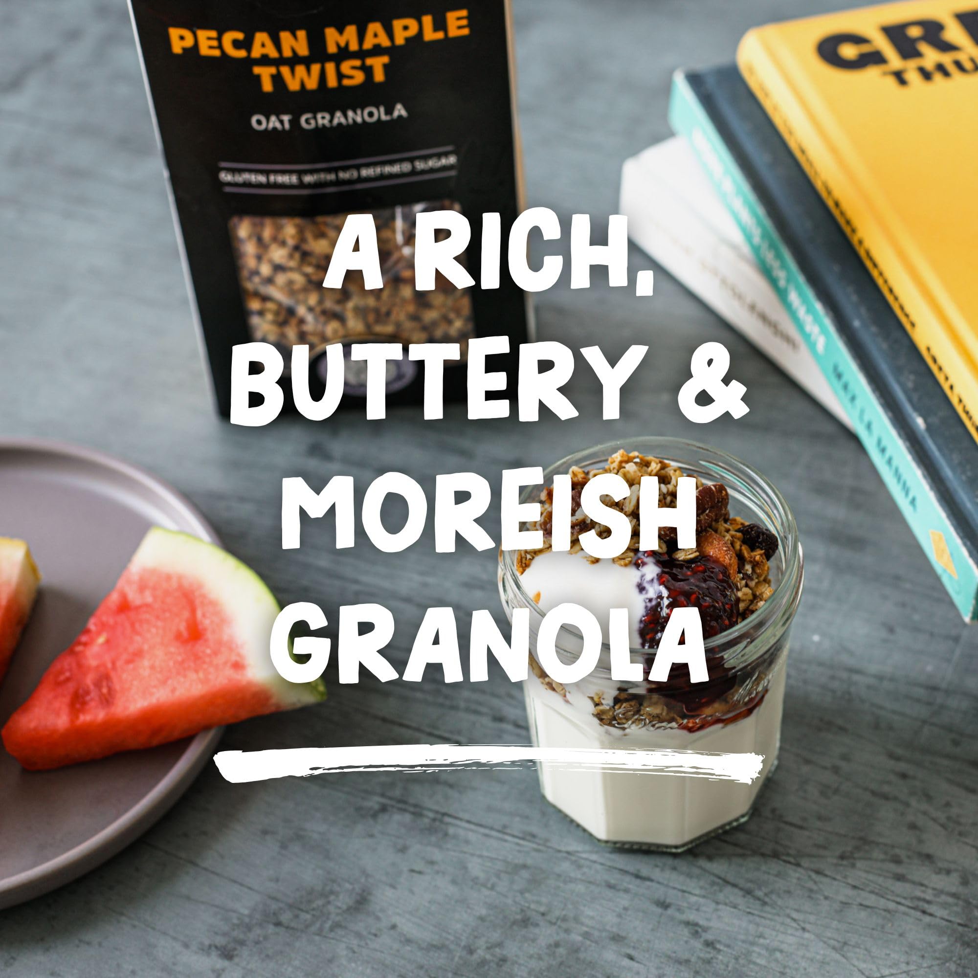 Rollagranola Pecan Maple Twist Oat Granola - 100% Natural, Refined Sugar-Free | 400g 7