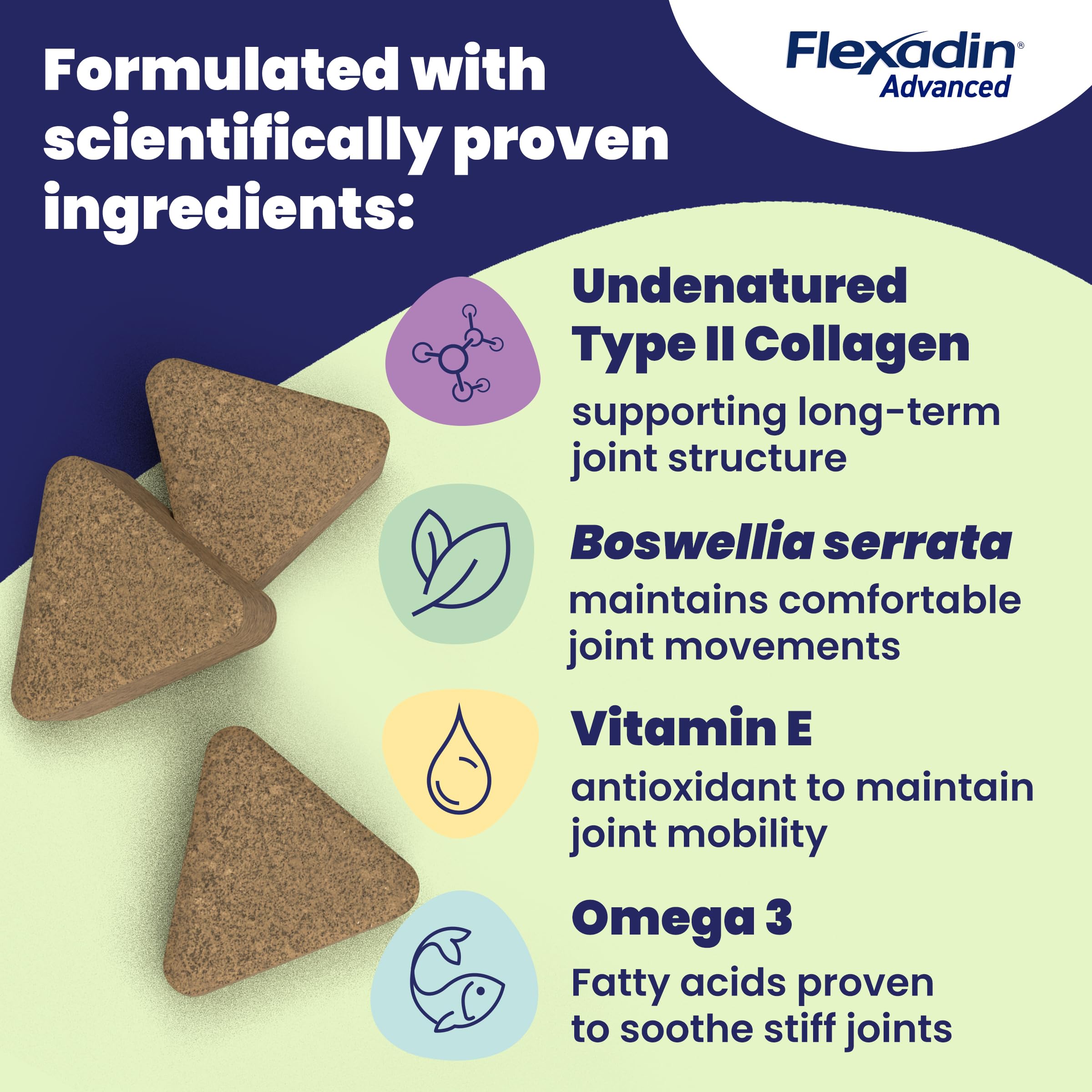 Vetoquinol Flexadin Advanced Joint Care Multivitamins for Dogs - 30 Chews 3