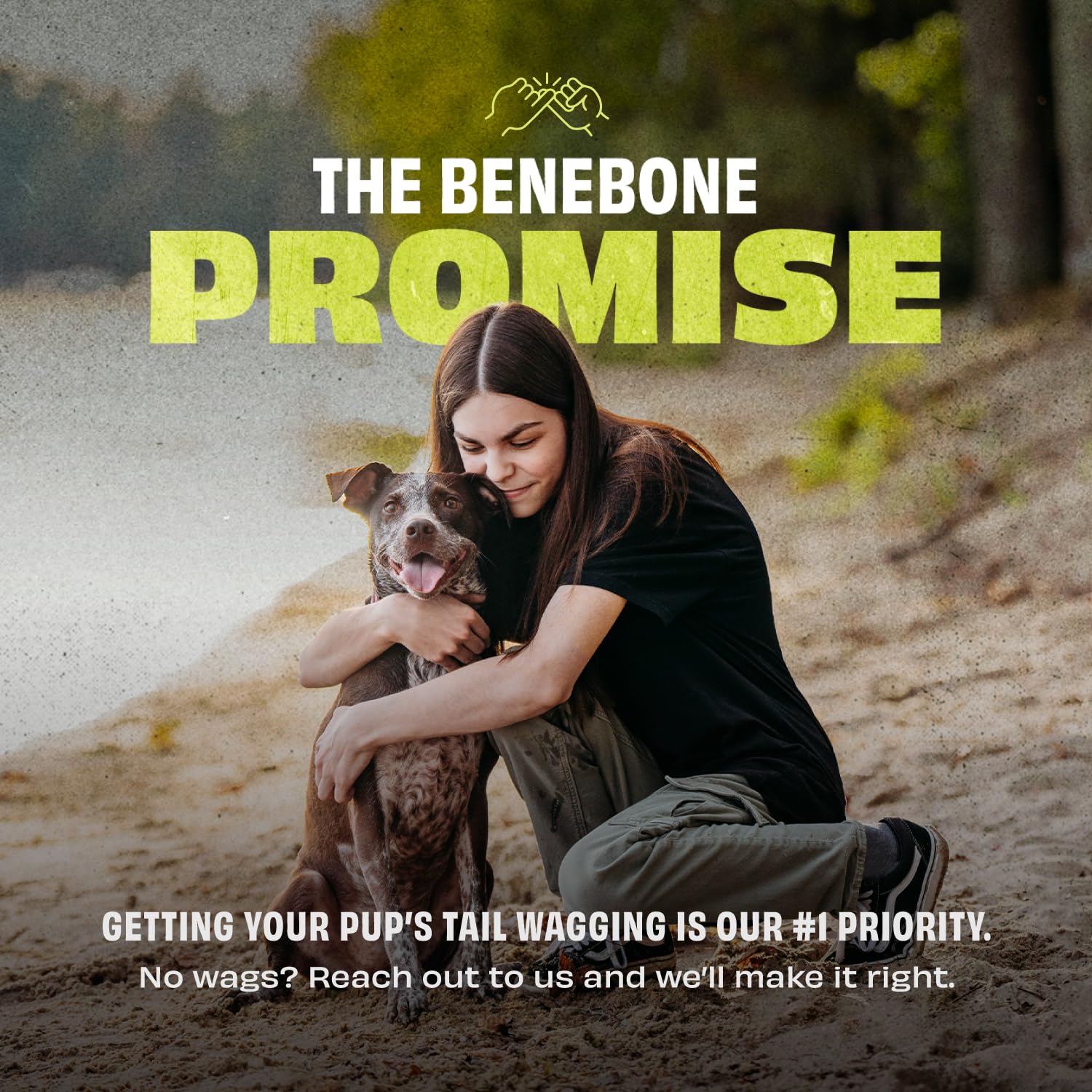 Benebone Natural Rubber Tug Interactive Dog Toy - Dishwasher Safe | Green | Unscented 7