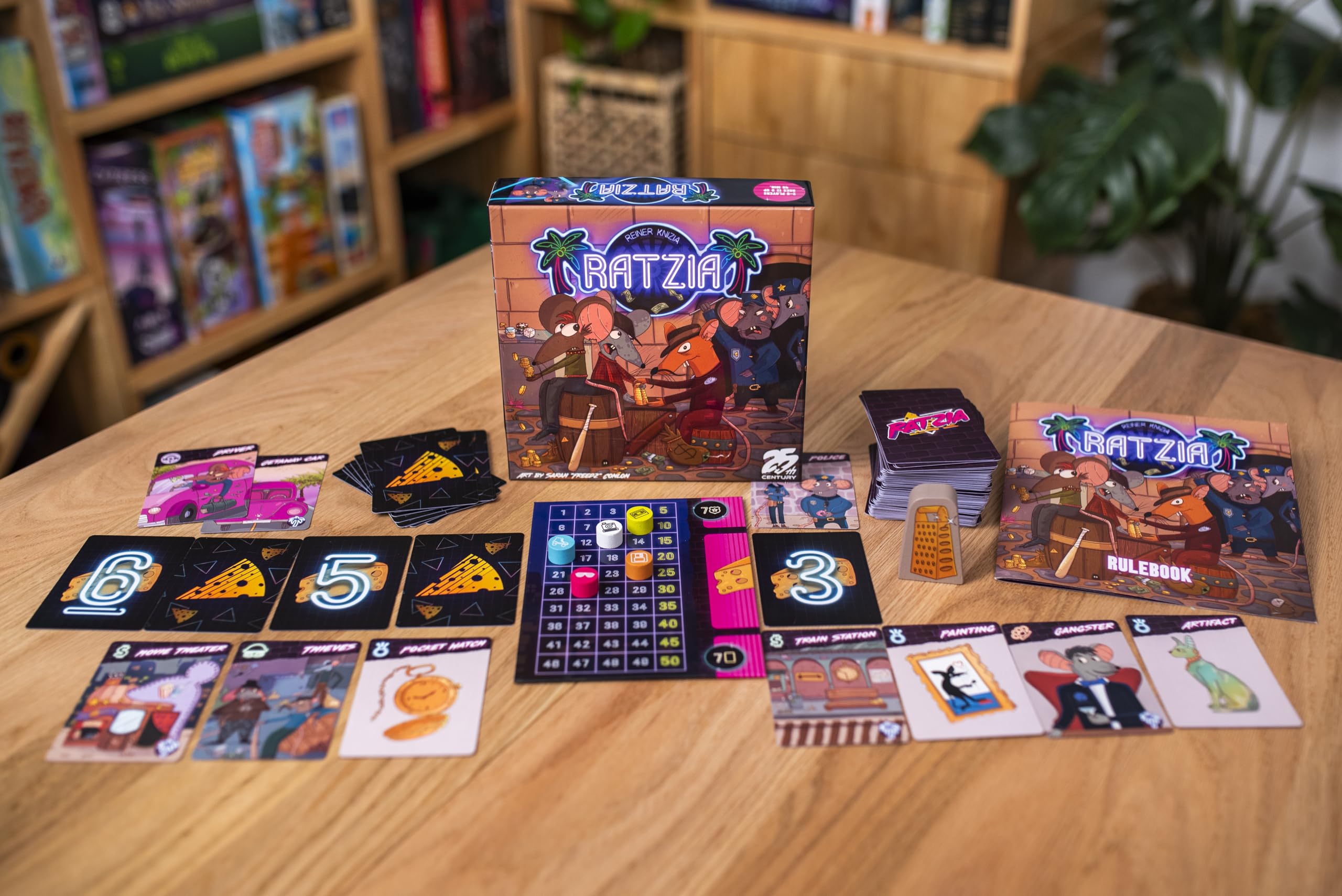 25th Century Games Ratzia - Auction & Gangster Card Game by Reiner Knizia | 2-5 Players | Ages 12+