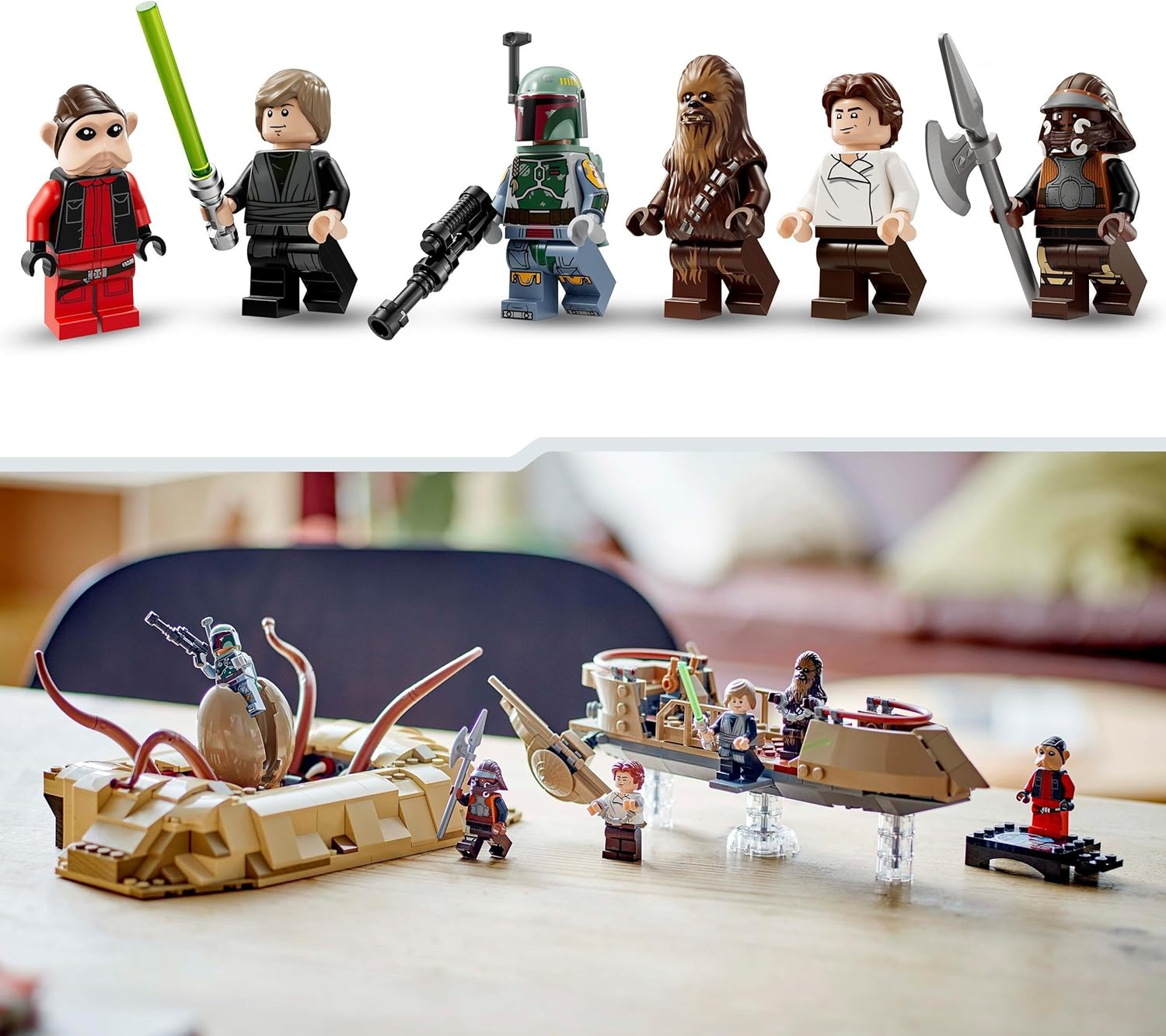 LEGO Star Wars: Return of the Jedi Desert Skiff & Sarlacc Pit Playset - Buildable Vehicle Toy for Kids 9+ 2