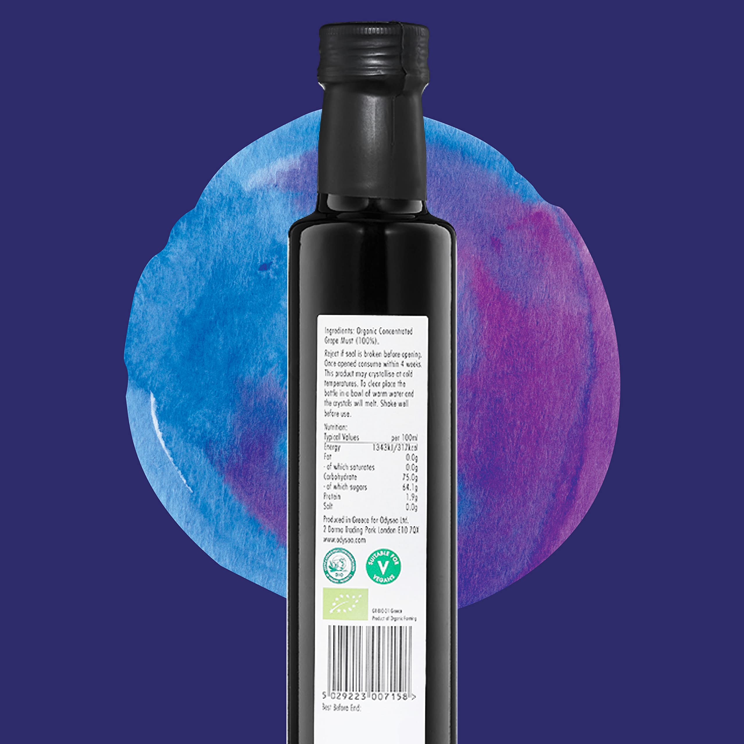 Odysea Organic Grape Molasses - Natural Sweetener & Marinade Ingredient | 250ml