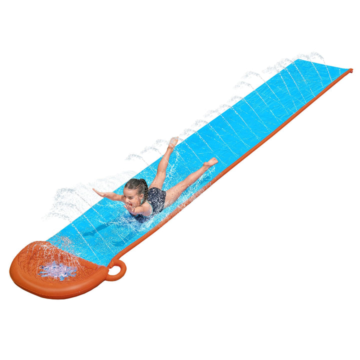 Tobogán acuático individual Bestway H20GO, tobogán inflable de 4,88 m con aspersores integrados