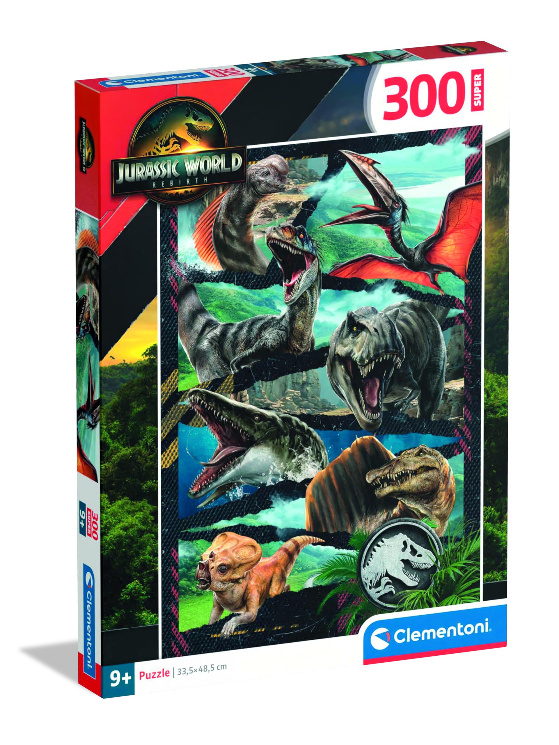 Clementoni Water Magic Puzzle - Jurassic World Theme | 300 Pieces | Color Changing with Water