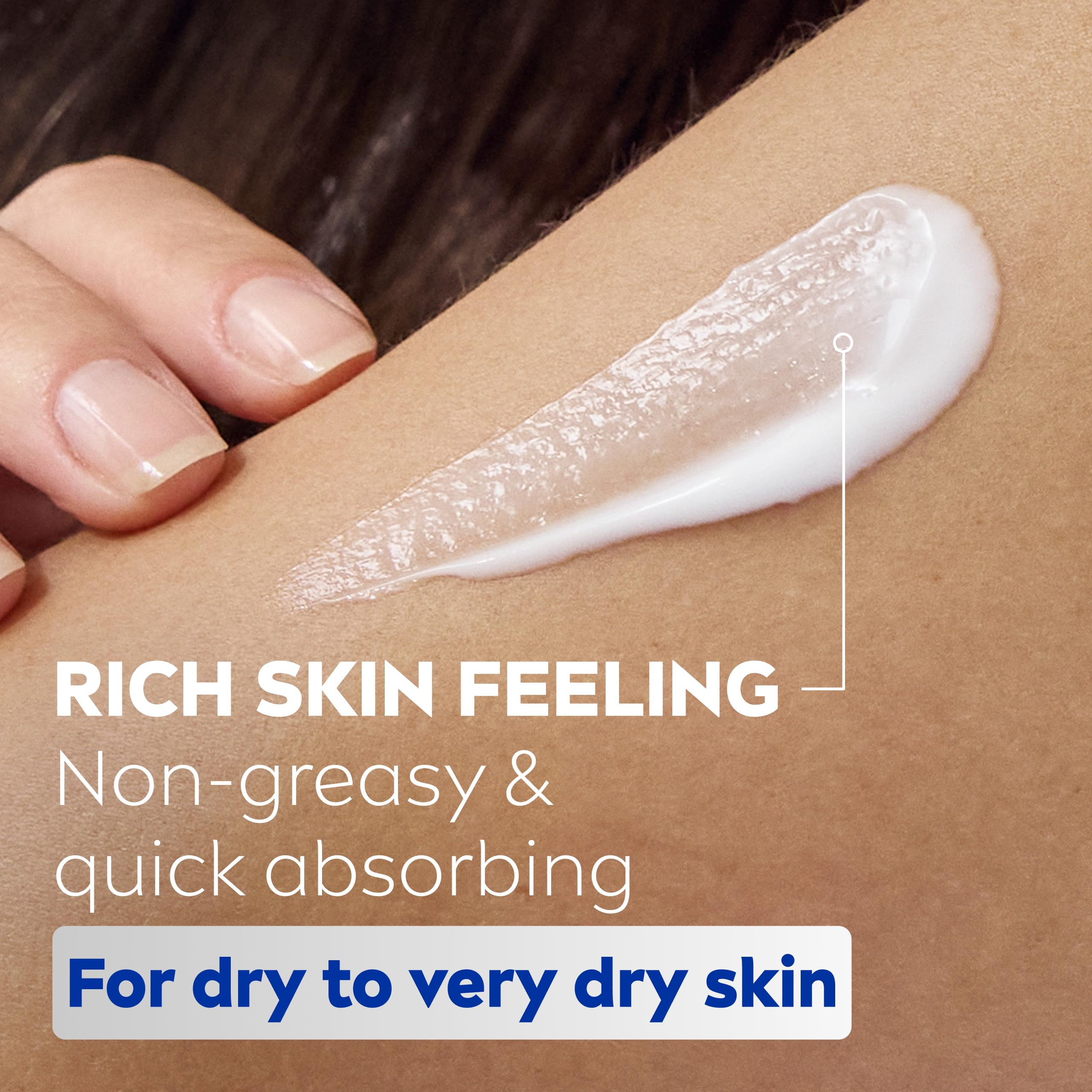 NIVEA Body Essentials Rich Caring Cream - Intensive Moisture for Women | 400ml Jar 6