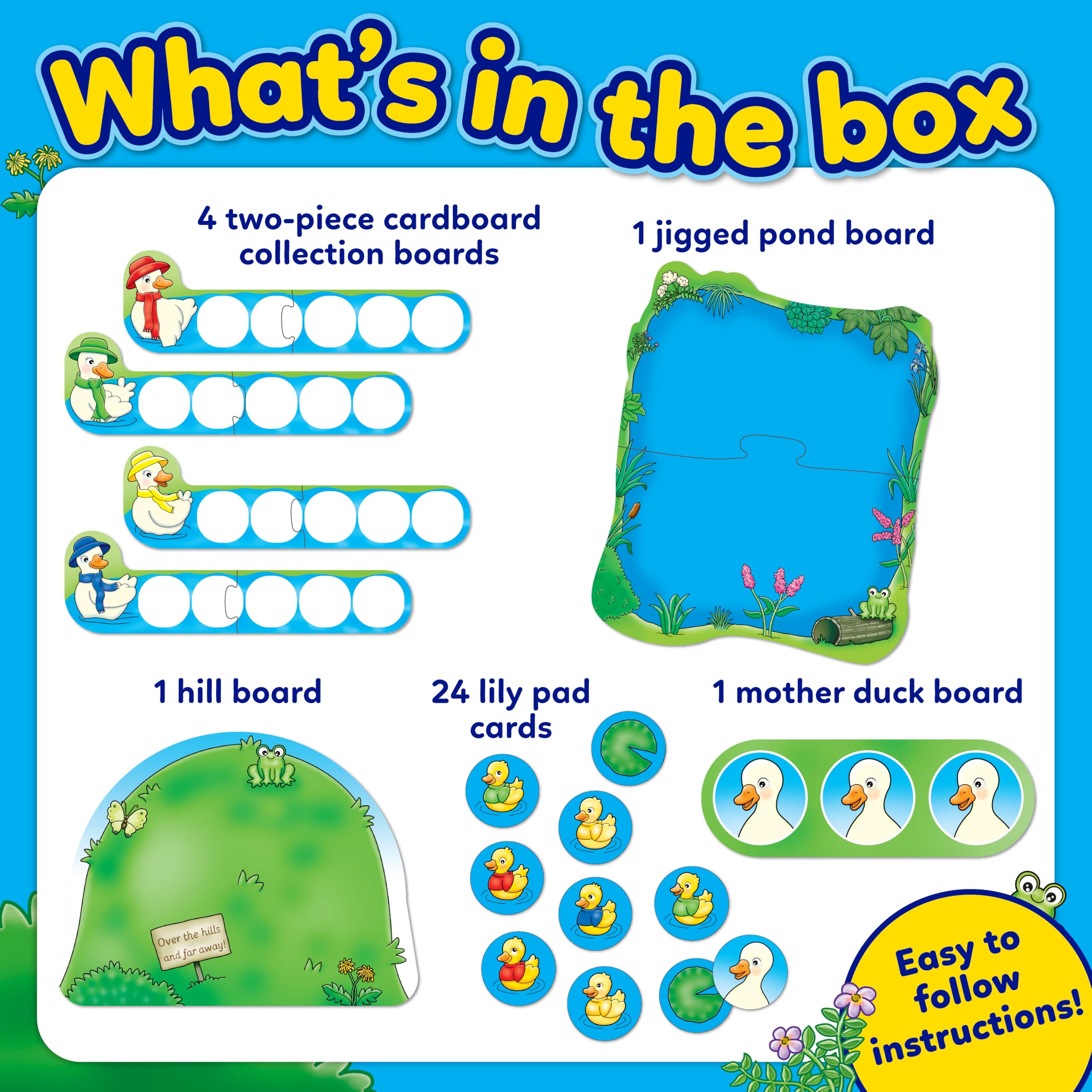 Orchard Toys Five Little Ducks Educational Board Game for Toddlers Ages 3+