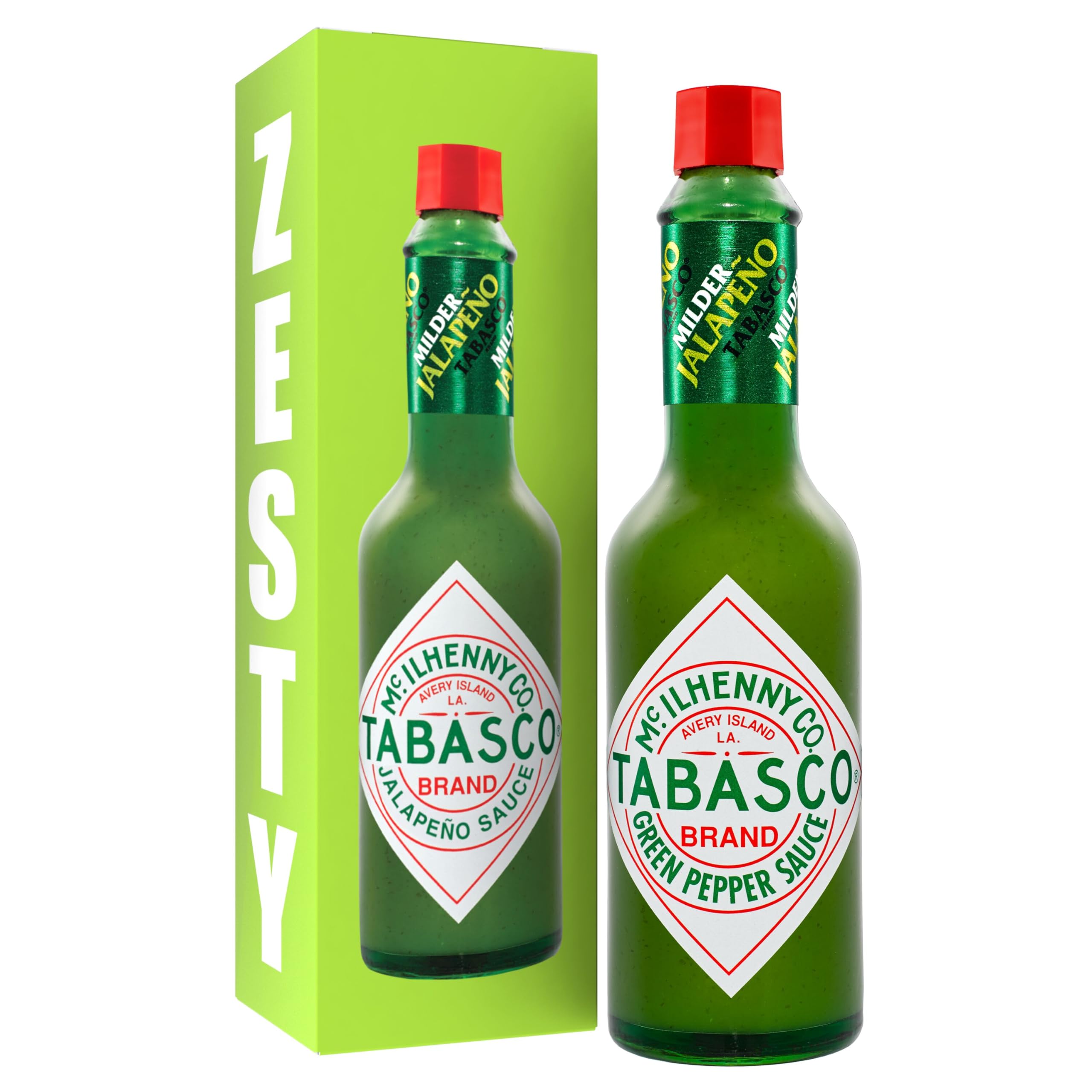 Tabasco Green Pepper Mild Hot Sauce - Tangy Jalapeño Heat | 57ml Bottle