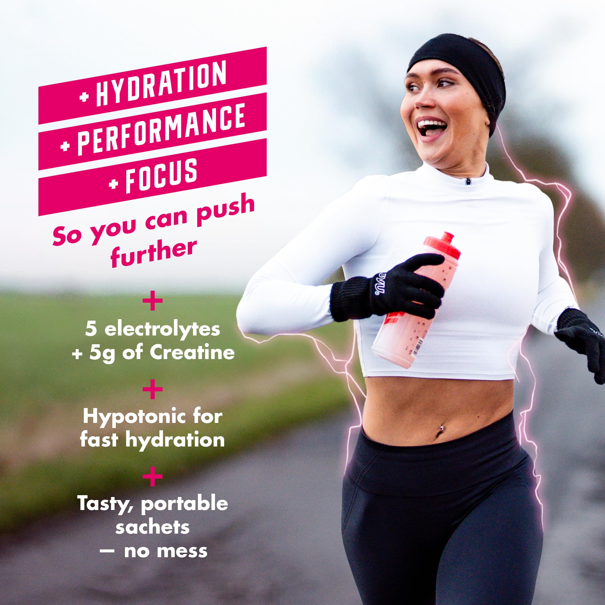 HIGH5 Zero+ Creatine & Electrolytes Hydration Sachets - Sugar Free | 16 x 11.5g Powder 3