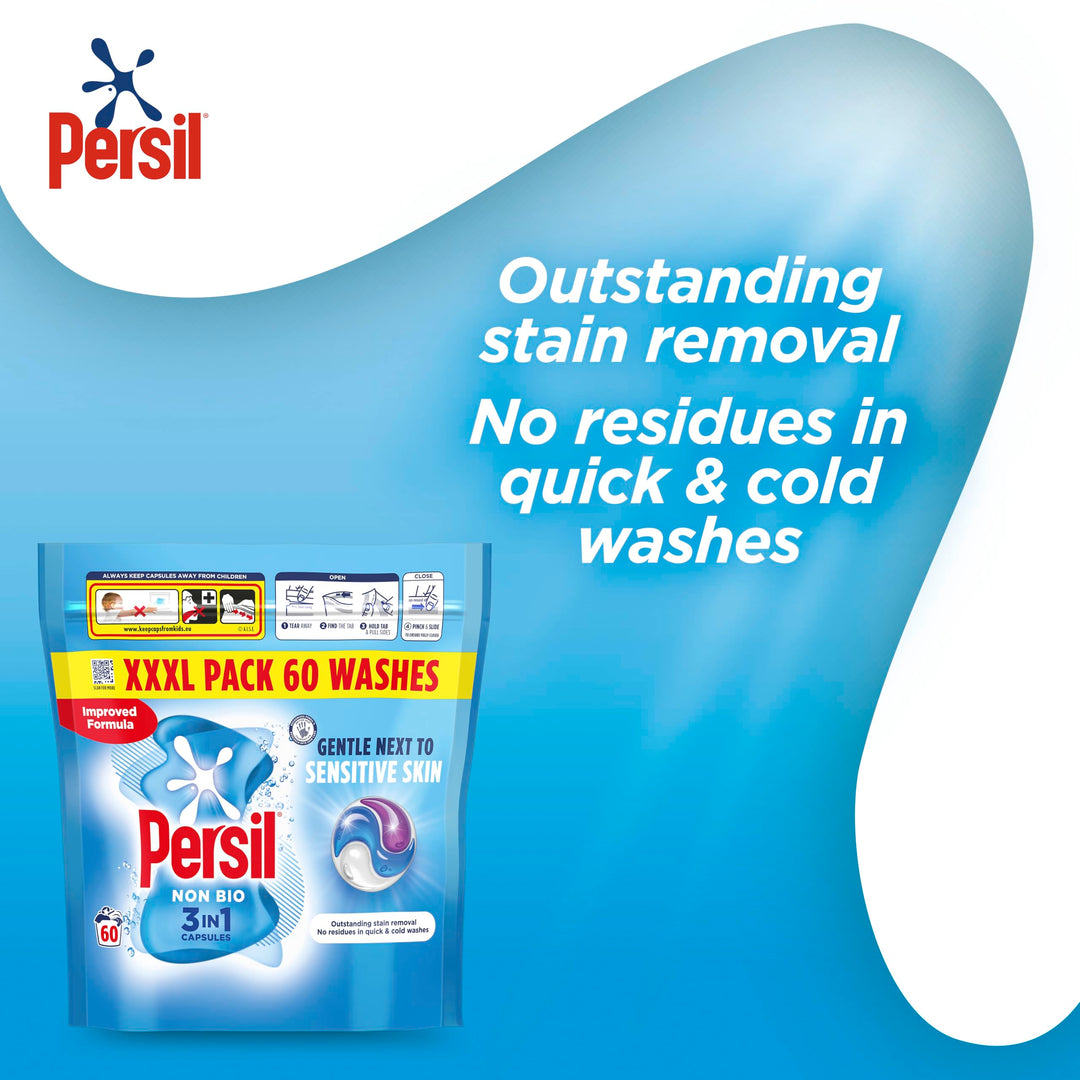 Persil - Non Bio 3 in 1 Washing Capsules Laundry Detergent