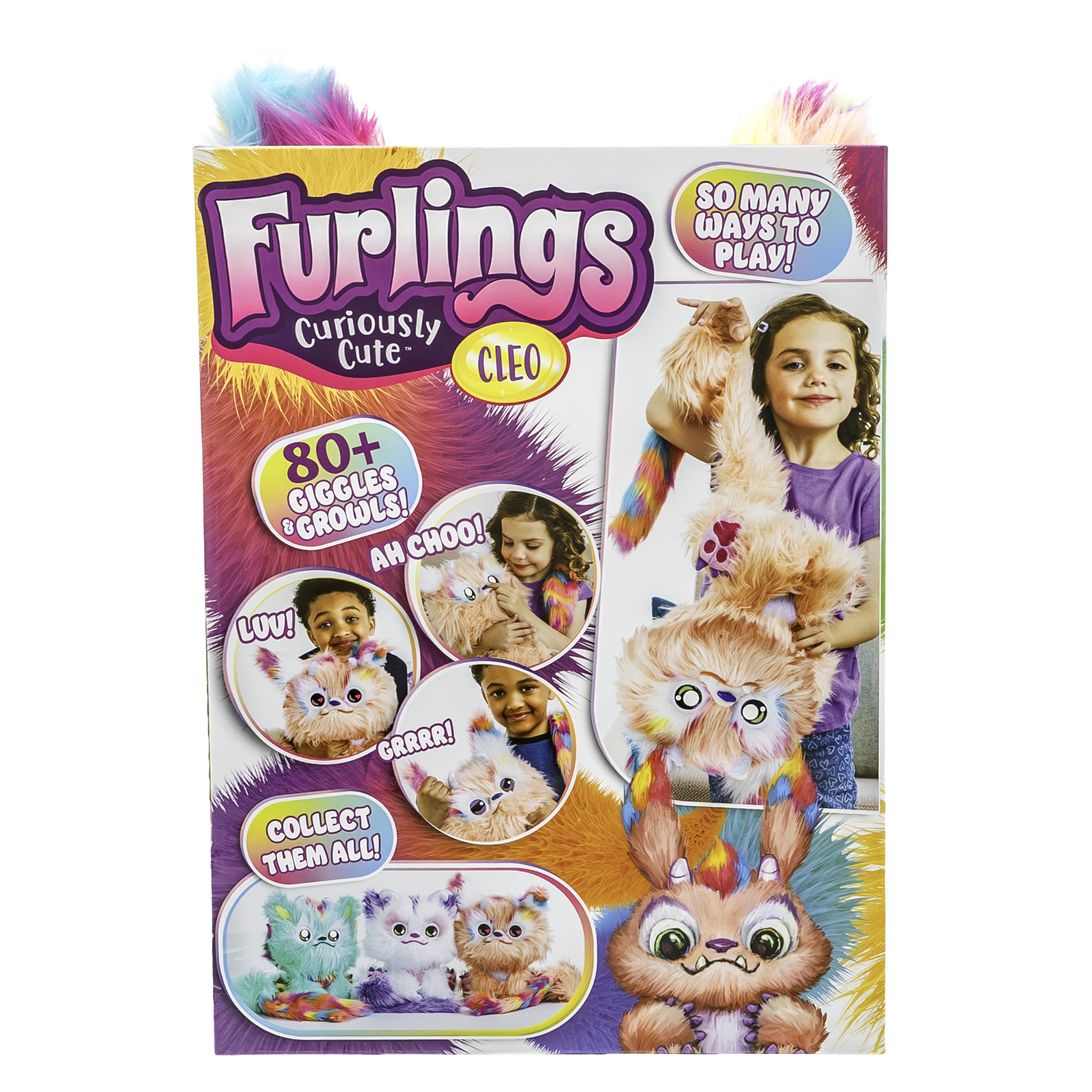 Furlings - Cleo the Jackalope Interactive Plush Toy with Animated Eyes & 80+ Sounds 4