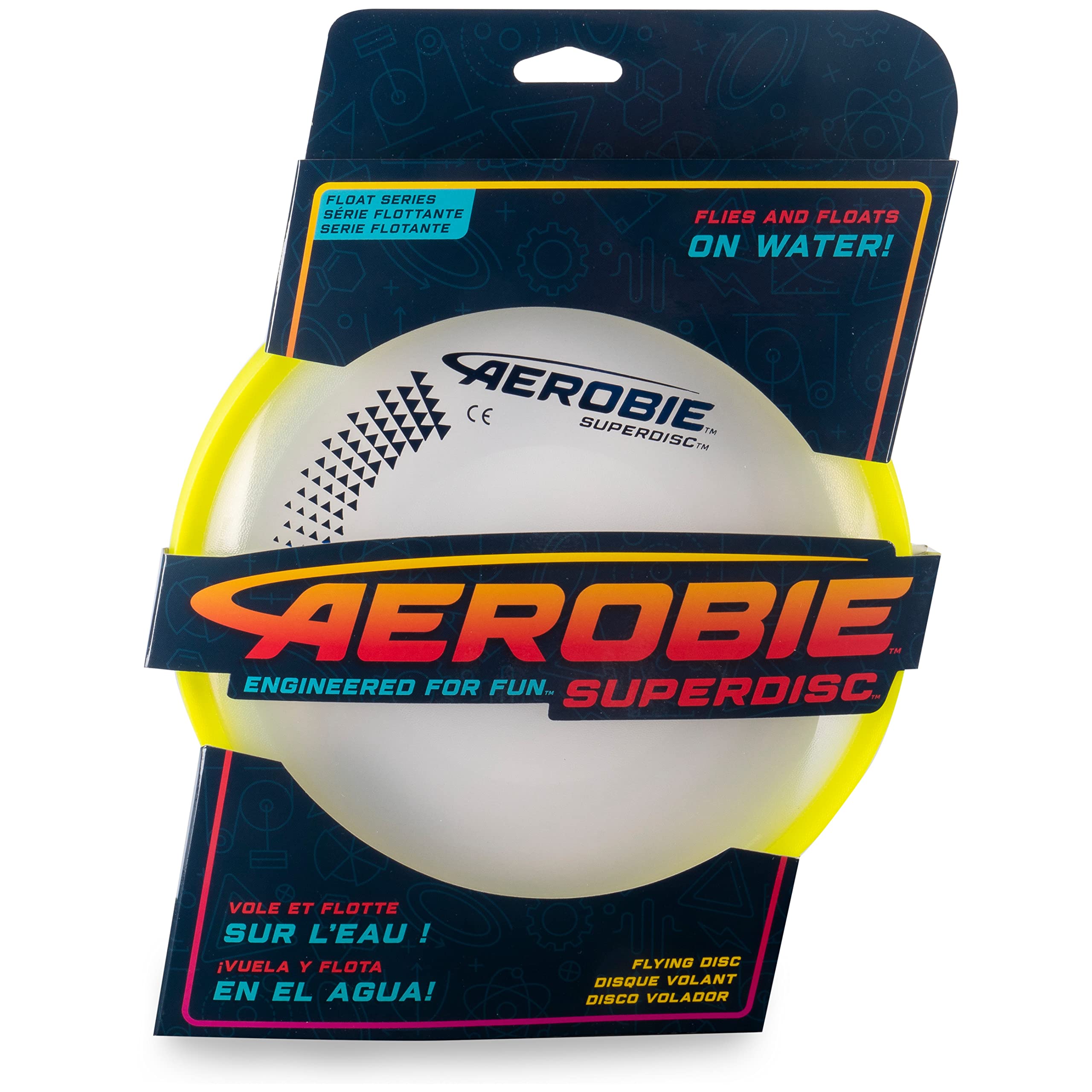 Aerobie Superdisc Flying Disc - Long Accurate Flights | 10-Inch Diameter | Ages 8+